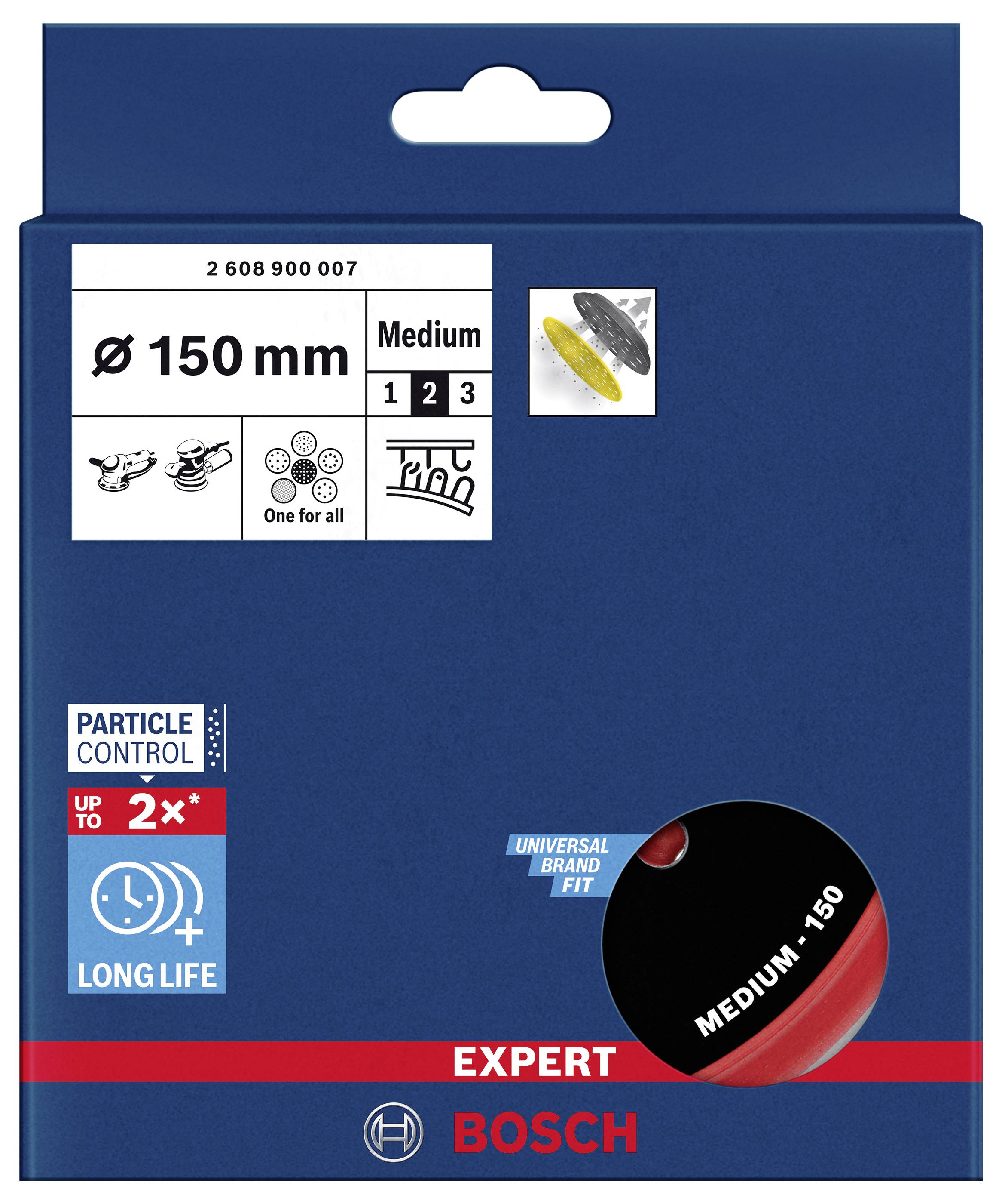 Bosch Accessories 2608900007 EXPERT Multihole Universalstützteller, 150 mm, Medium Durchmesser 150mm