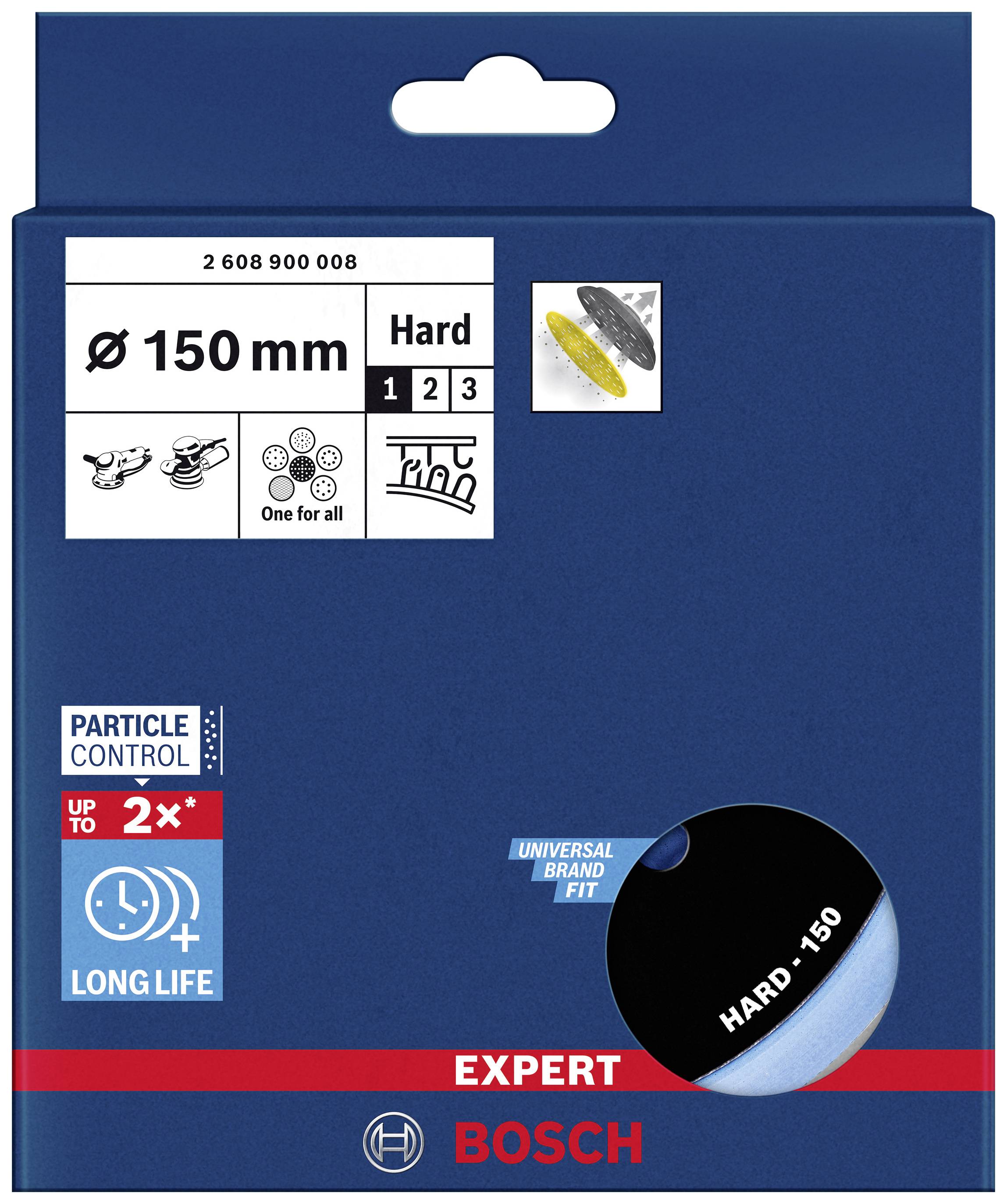 Bosch Accessories 2608900008 EXPERT Multihole Universalstützteller, 150 mm, hart Durchmesser 150 mm