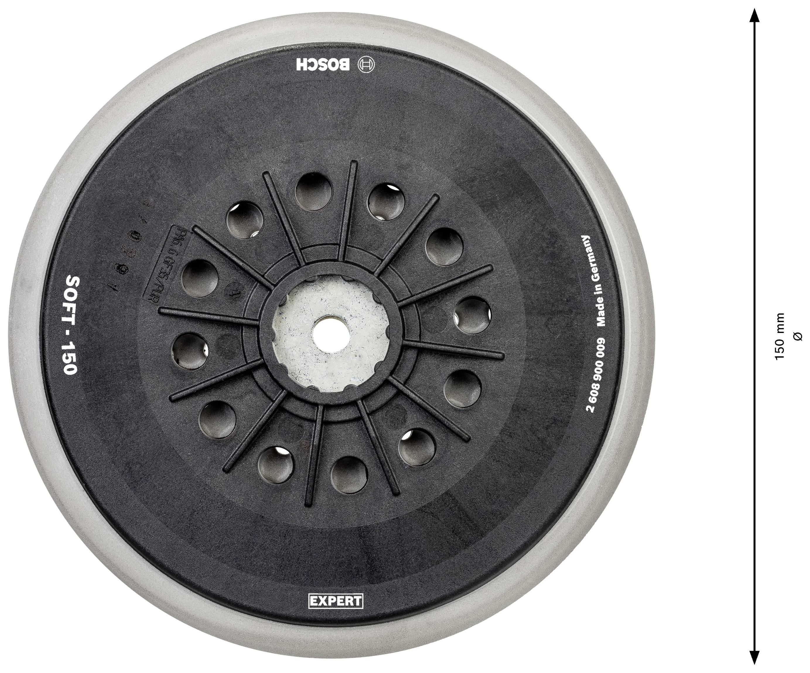 Bosch Accessories 2608900009 EXPERT Multihole Stützteller für Bosch, 150 mm, Weich Durchmesser 150 mm