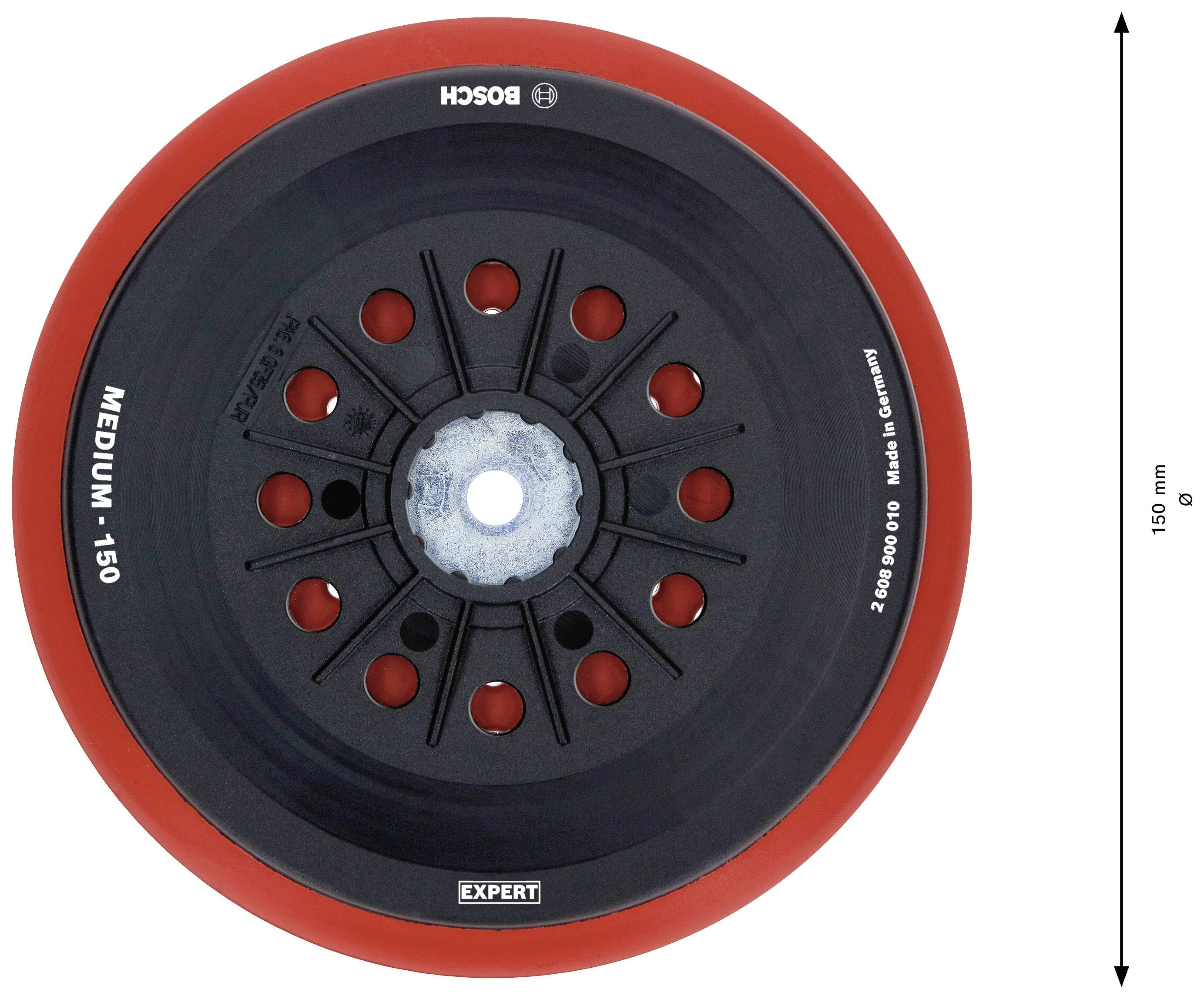 Bosch Accessories 2608900010 EXPERT Multihole Stützteller für Bosch, 150 mm, medium Durchmesser 150mm