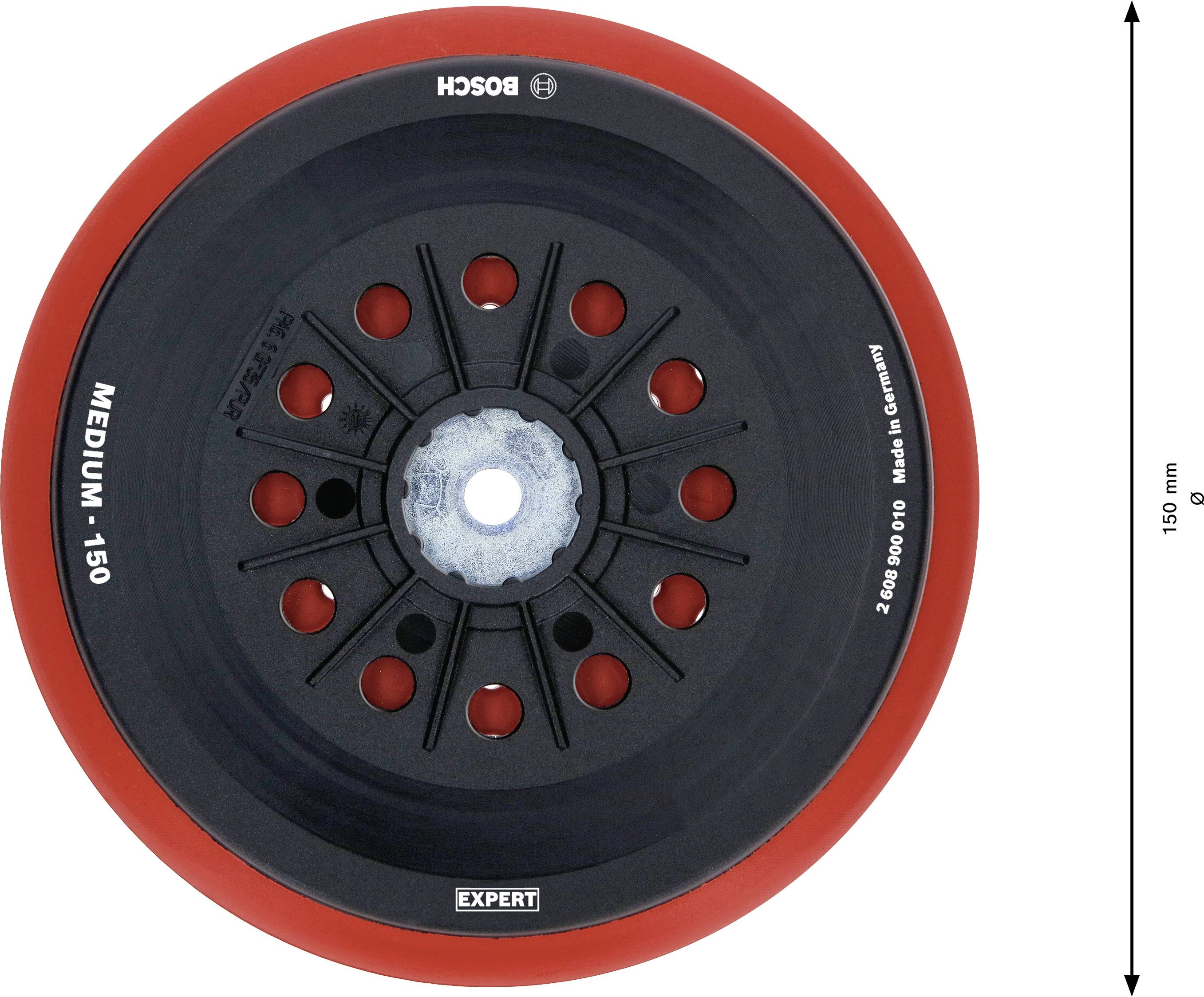 Bosch Accessories 2608900010 EXPERT Multihole Stützteller für Bosch, 150 mm, medium Durchmesser 150mm