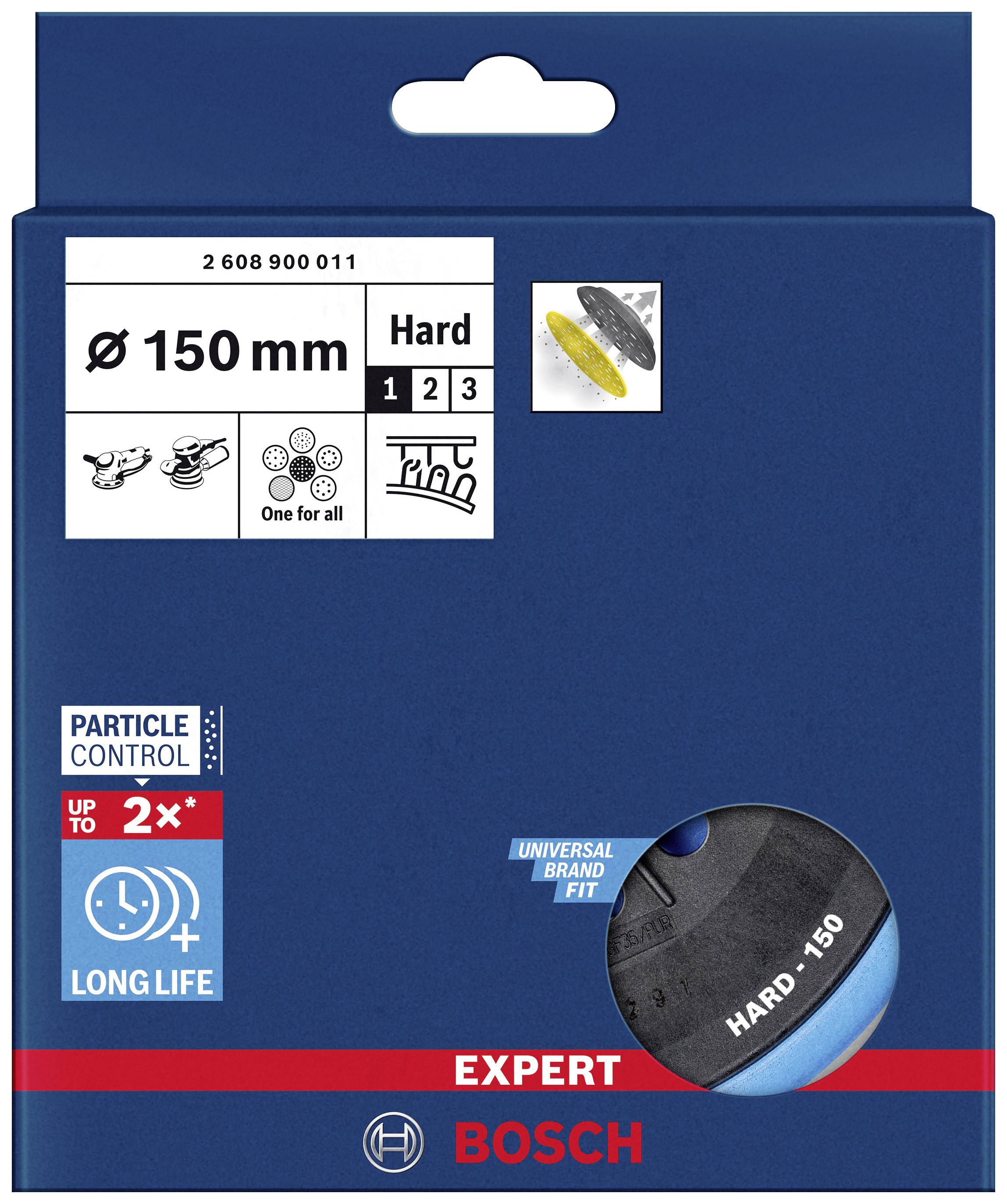 Bosch Accessories 2608900011 EXPERT Multihole Stützteller für Bosch, 150 mm, hart Durchmesser 150mm