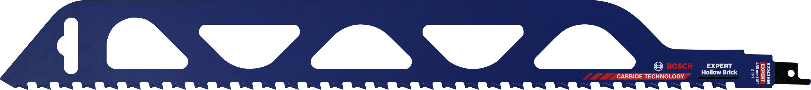 Bosch Accessories 2608900418 EXPERT ‘Hollow Brick’ S 2243 HM Säbelsägeblatt, 1 Stück Sägeblatt-Länge 455mm 1St.