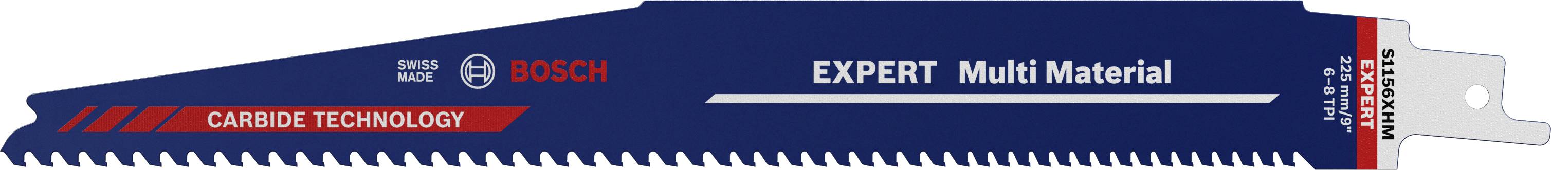 Bosch Accessories 2608900391 EXPERT ‘Multi Material’ S 1156 XHM Säbelsägeblatt, 1 Stück Sägeblatt-Länge 225mm 1St.