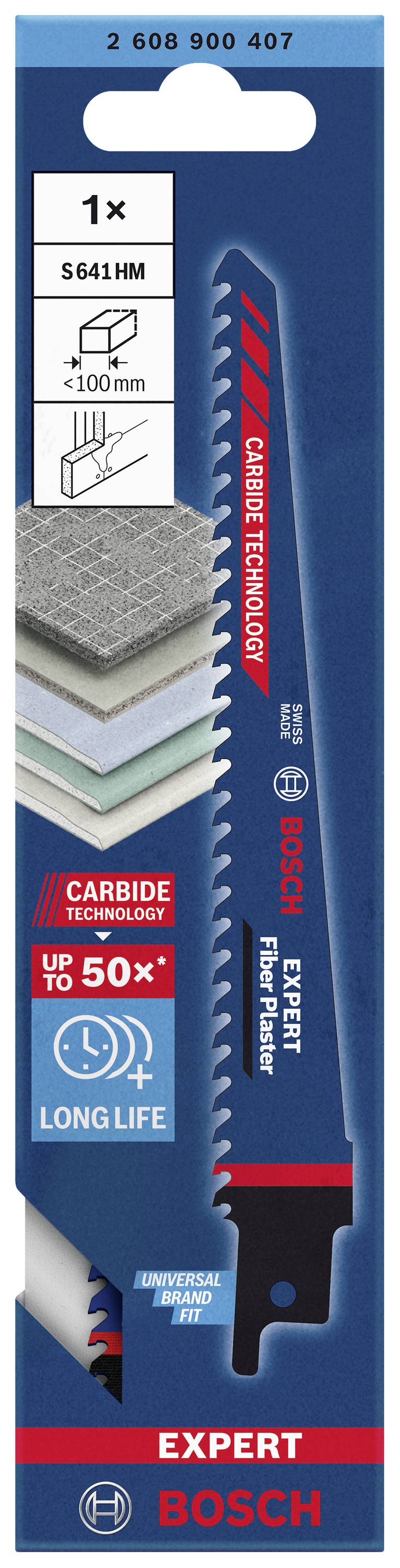 Bosch Expert Sägeblatt für Faserzement, 1 Stück, langlebig, geeignet für Platten bis 100 mm, 'Carbide Technology' für lange Lebensdauer.