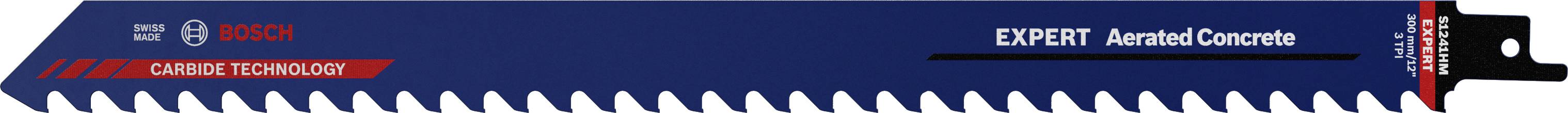 Bosch Accessories 2608900410 EXPERT ‘Aerated Concrete’ S 1241 HM Säbelsägeblatt, 1 Stück Sägeblatt-Länge 300 mm 1 St.
