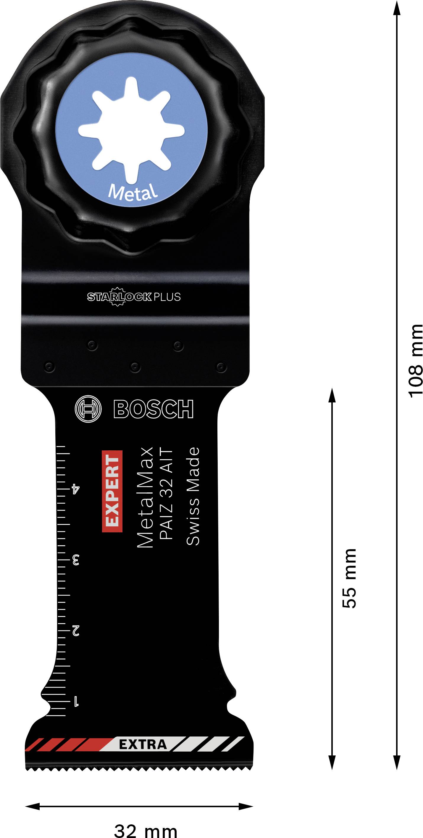 Bosch Accessories 2608900020 EXPERT MetalMax PAIZ 32 AIT Carbide Tauchsägeblatt 10teilig 10St.