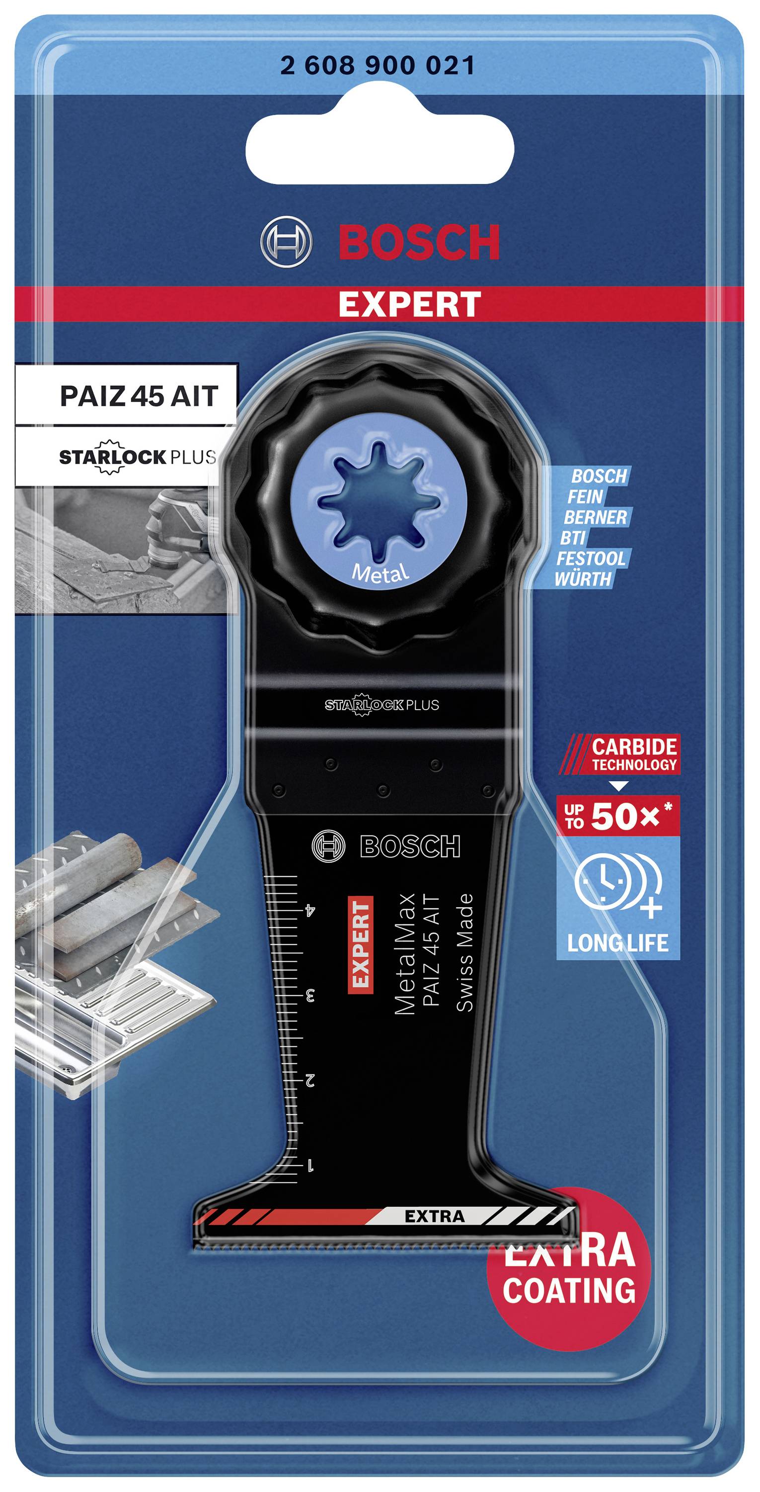 Bosch Accessories 2608900021 EXPERT MetalMax PAIZ 45 AIT Carbide Tauchsägeblatt 1 Stück 1 St.