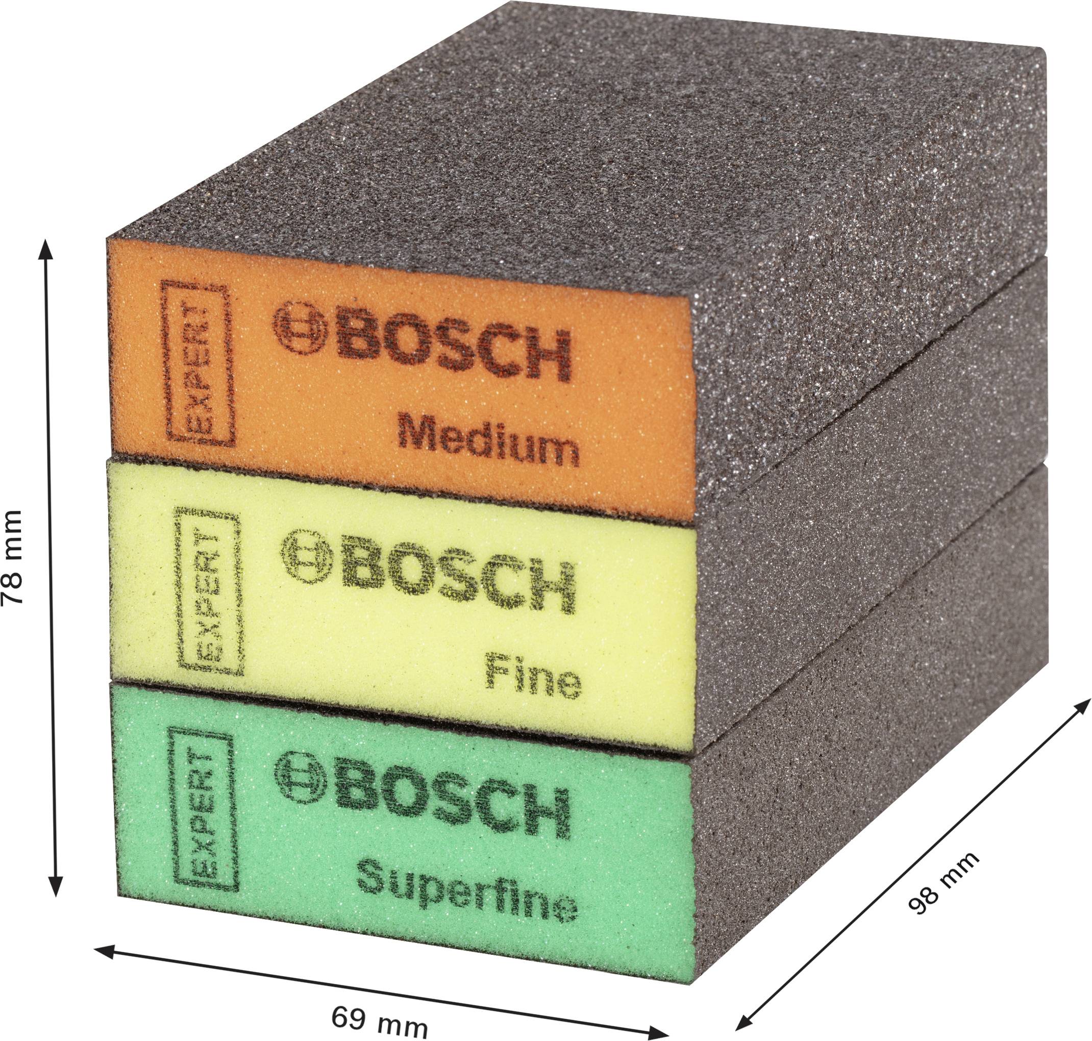 Bosch Accessories EXPERT S471 2608901175 Schleifblock (L x B x H) 97 x 69 x 26mm 3St.