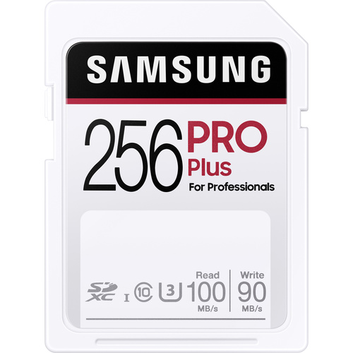 Samsung Pro Plus SDXC-Karte 256GB UHS-I Wasserdicht, stoßsicher