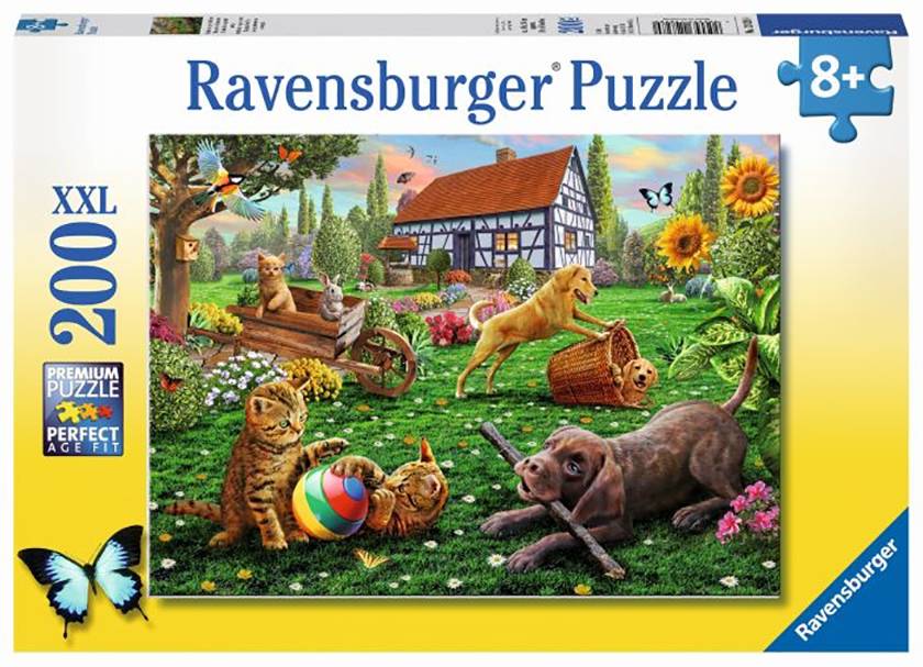 Ravensburger Ravensburger 12828 Puzzle: Entdecker auf vier Pfoten 200 Teile 12828