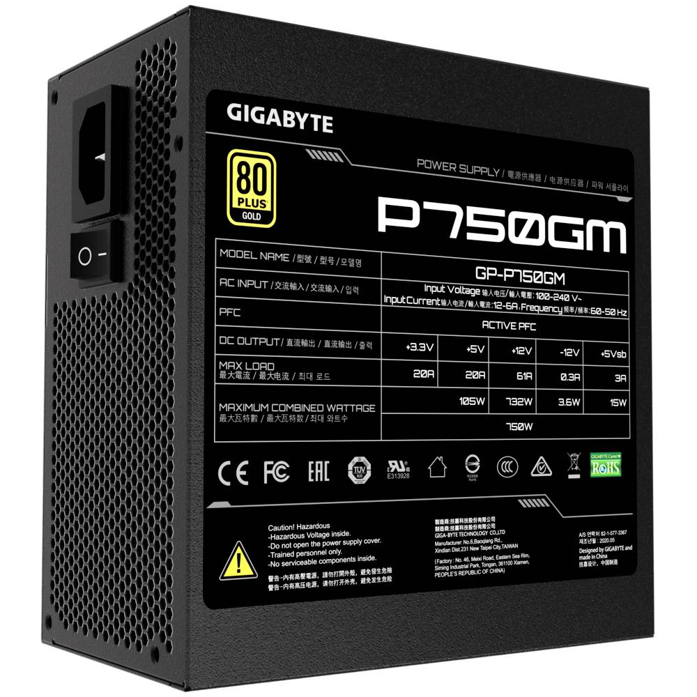 Gigabyte GP-P750GM PC Netzteil 750 W ATX 80PLUS® Gold