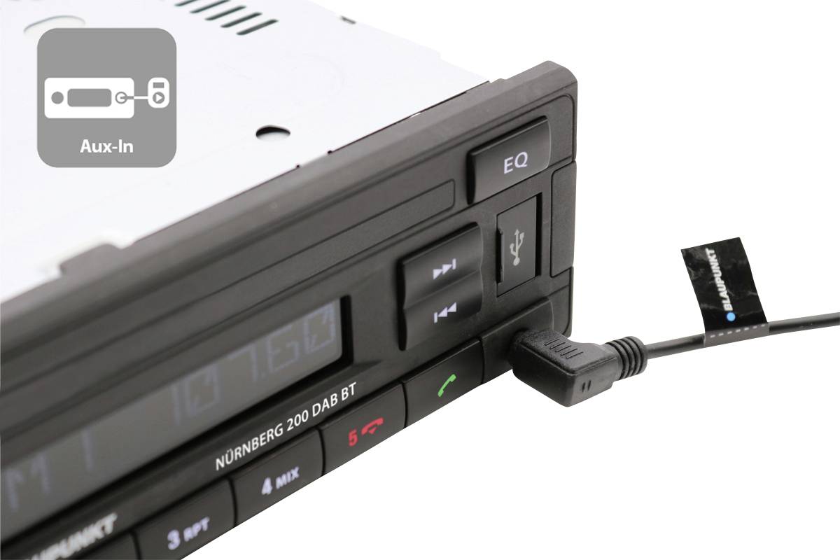 Blaupunkt Nürnberg 200 DAB BT Autoradio Bluetooth®-Freisprecheinrichtung, DAB+ Tuner