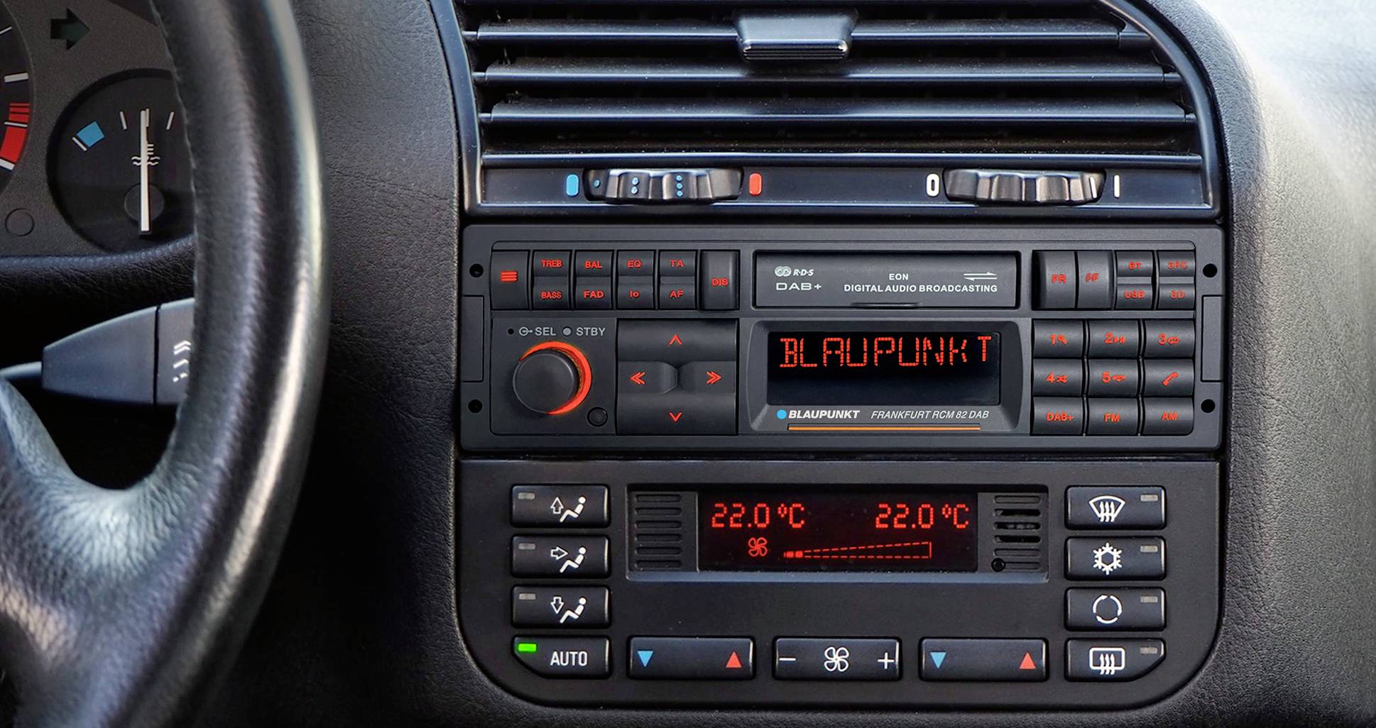 Blaupunkt Frankfurt RCM 82 Autoradio Anschluss für Lenkradfernbedienung, Bluetooth®-Freisprecheinrichtung, DAB+ Tuner