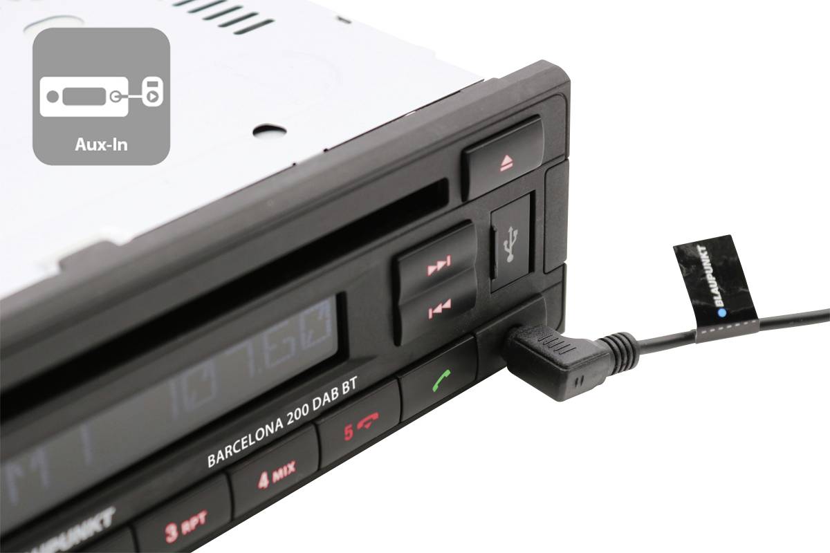 Blaupunkt Barcelona 200 DAB BT Autoradio Bluetooth®-Freisprecheinrichtung, DAB+ Tuner