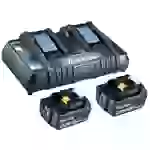 Makita BL 1850B + DC18RD 199482-2 Werkzeug-Akku und Ladegerät 18V 5Ah Li-Ion Makita BL 1850B + DC18RD 199482-2 Werkzeug-Akku und Ladegerät 18V 5Ah Li-Ion