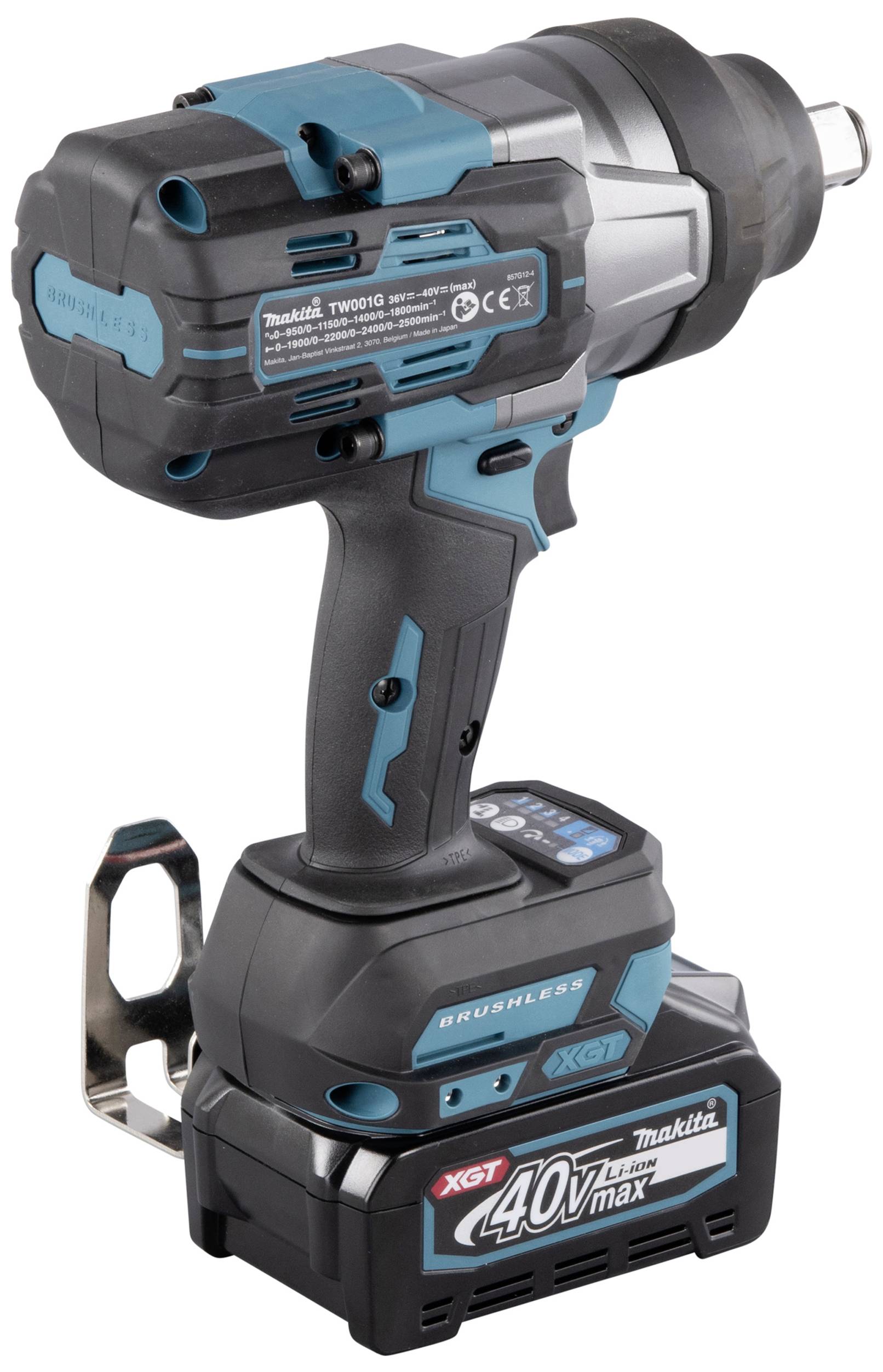 Makita TW001GM201 Akku-Schlagschrauber 1800 Nm 40V Anzahl mitgelieferte Akkus 2 4.0Ah Li-Ion inkl. 2. Akku, inkl. Ladegerät, inkl