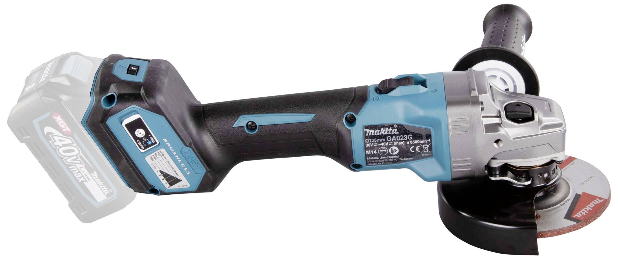 Makita GA023GZ Akku-Winkelschleifer 125 mm ohne Akku 40 V