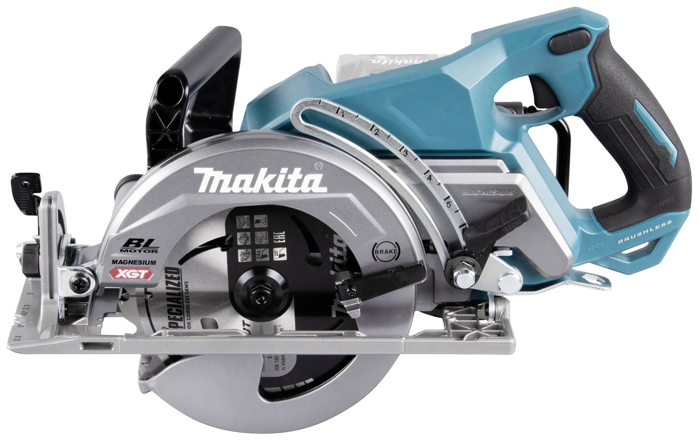 Makita Akku-Handkreissäge Schnitttiefe max. (90°) 65mm ohne Akku 40V