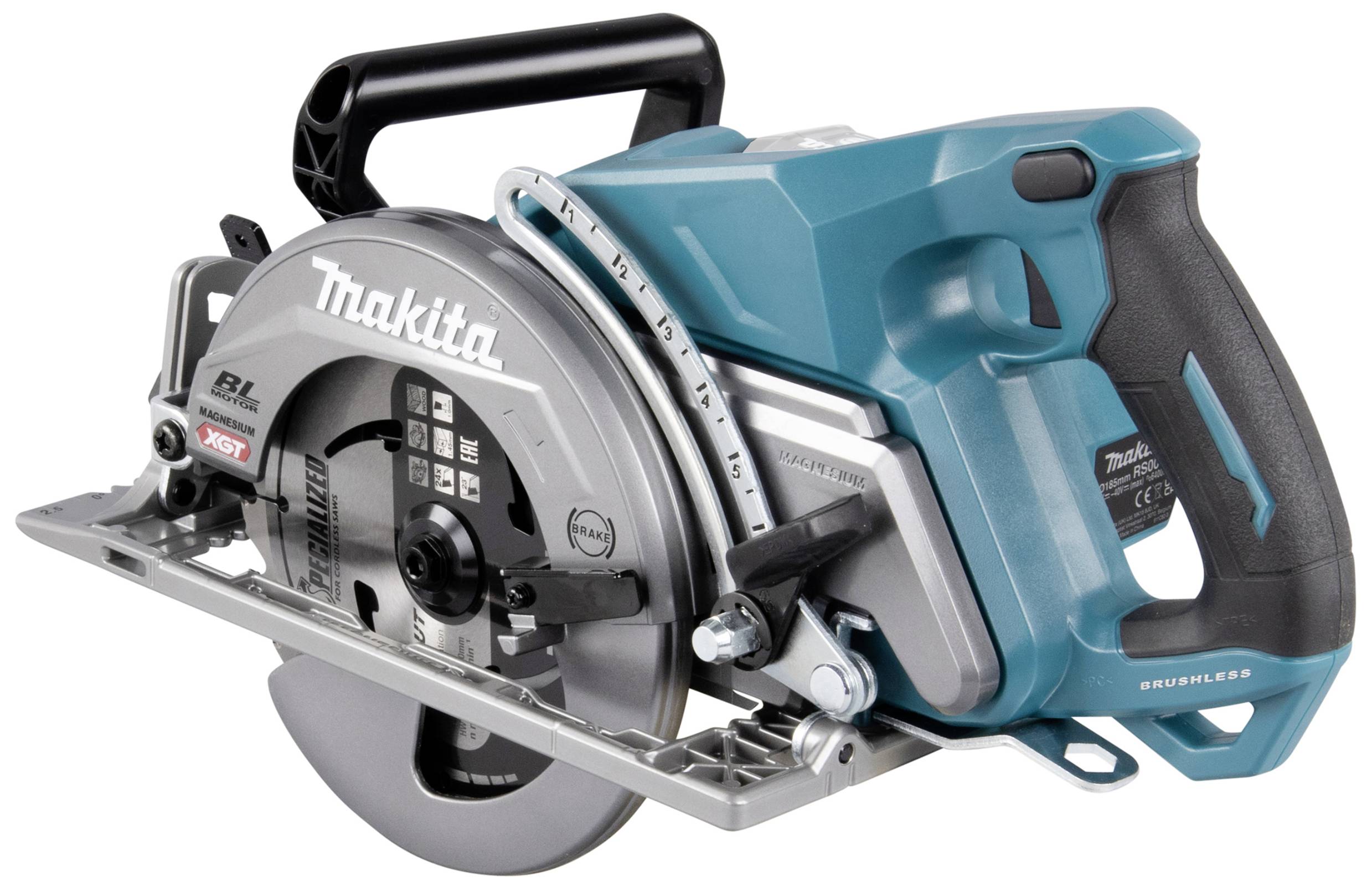 Makita Akku-Handkreissäge Schnitttiefe max. (90°) 65mm ohne Akku 40V