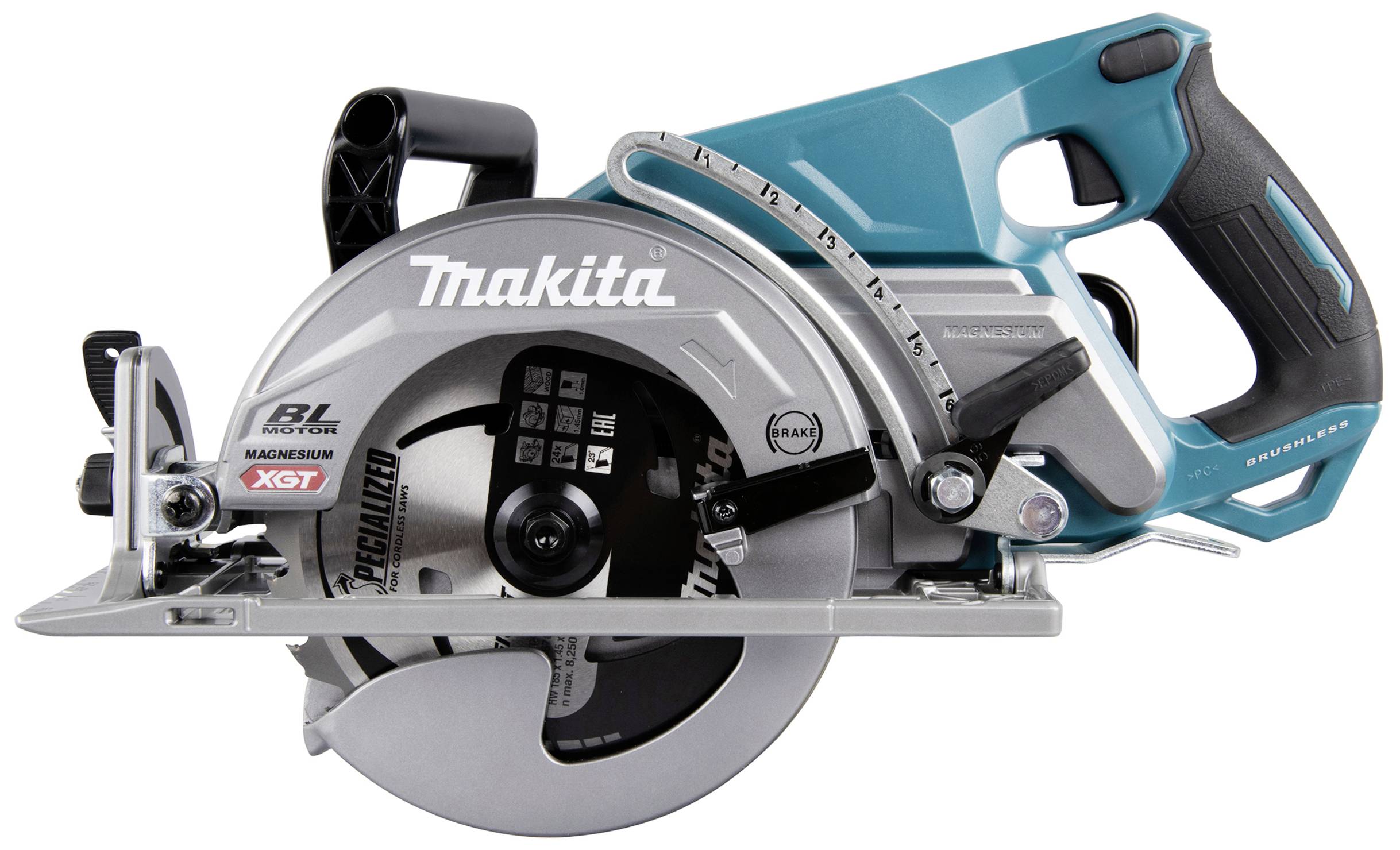 Makita Akku-Handkreissäge Schnitttiefe max. (90°) 65mm ohne Akku 40V