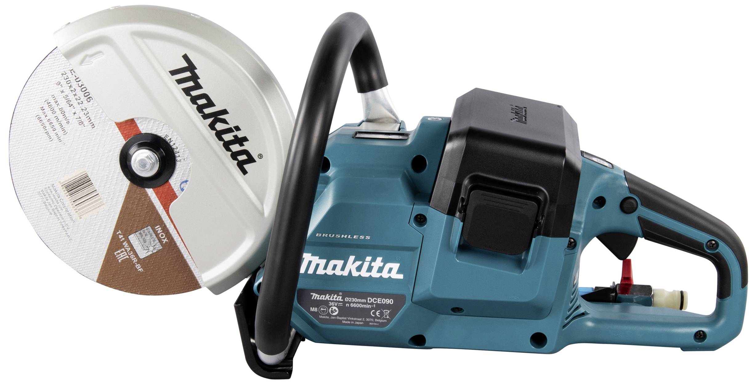 Makita DCE090ZX1 Akku-Winkelschleifer 230 mm ohne Akku 36 V