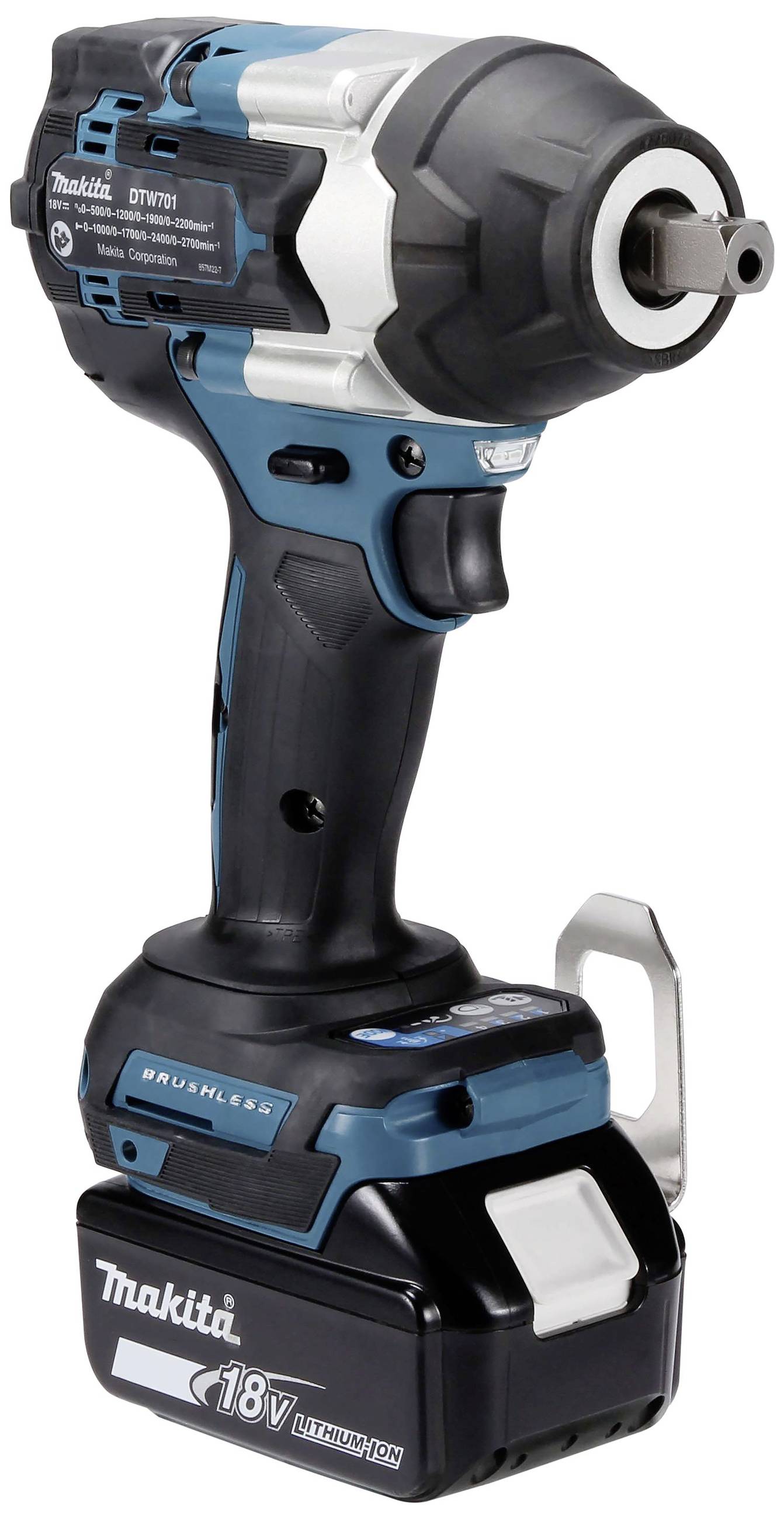 Akkubohrschrauber der Marke Makita, 18V, mit robustem Design und ergonomischem Griff. Perfekt für Heimwerkerprojekte.