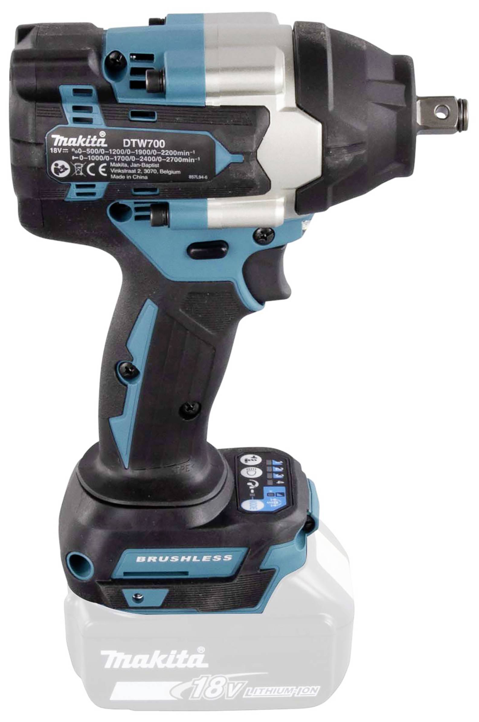 Makita DTW700Z Akku-Schlagschrauber 700 Nm 18 V Anzahl mitgelieferte Akkus 0 Li-Ion ohne Akku