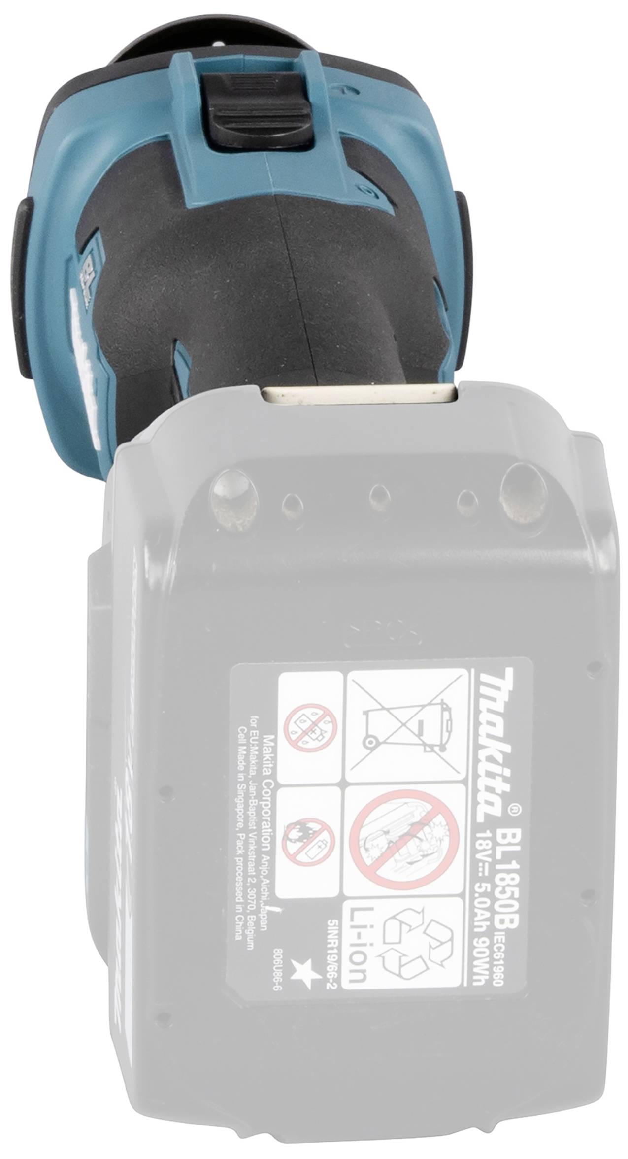 Kabelloses Elektrowerkzeug mit grünem Gehäuse und Li-Ionen-Akku, geeignet für anspruchsvolle Bauprojekte. Ideal für Profis.