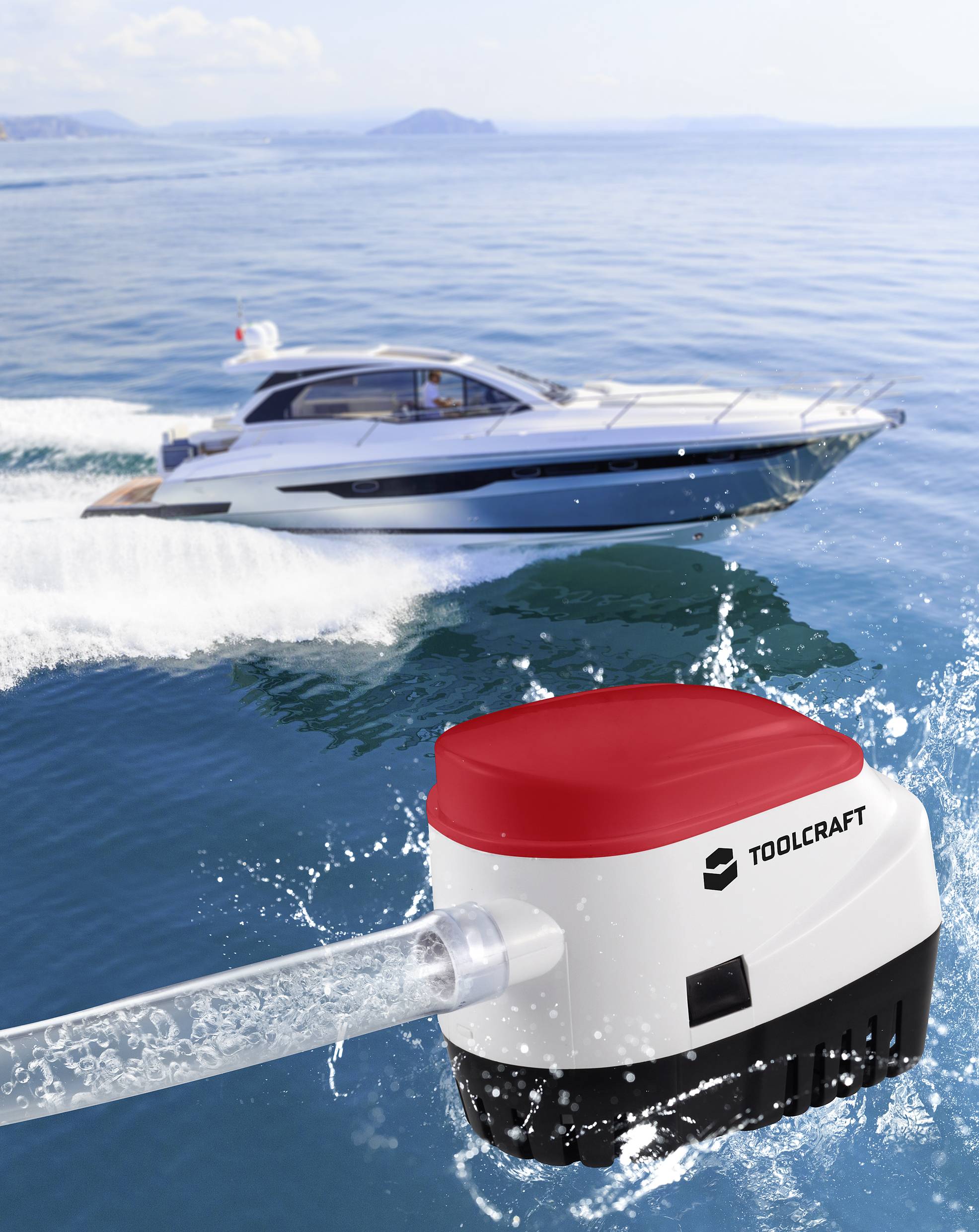 TOOLCRAFT TO-7159128 Niedervolt-Tauchpumpe 2839 l/h 12 V/DC