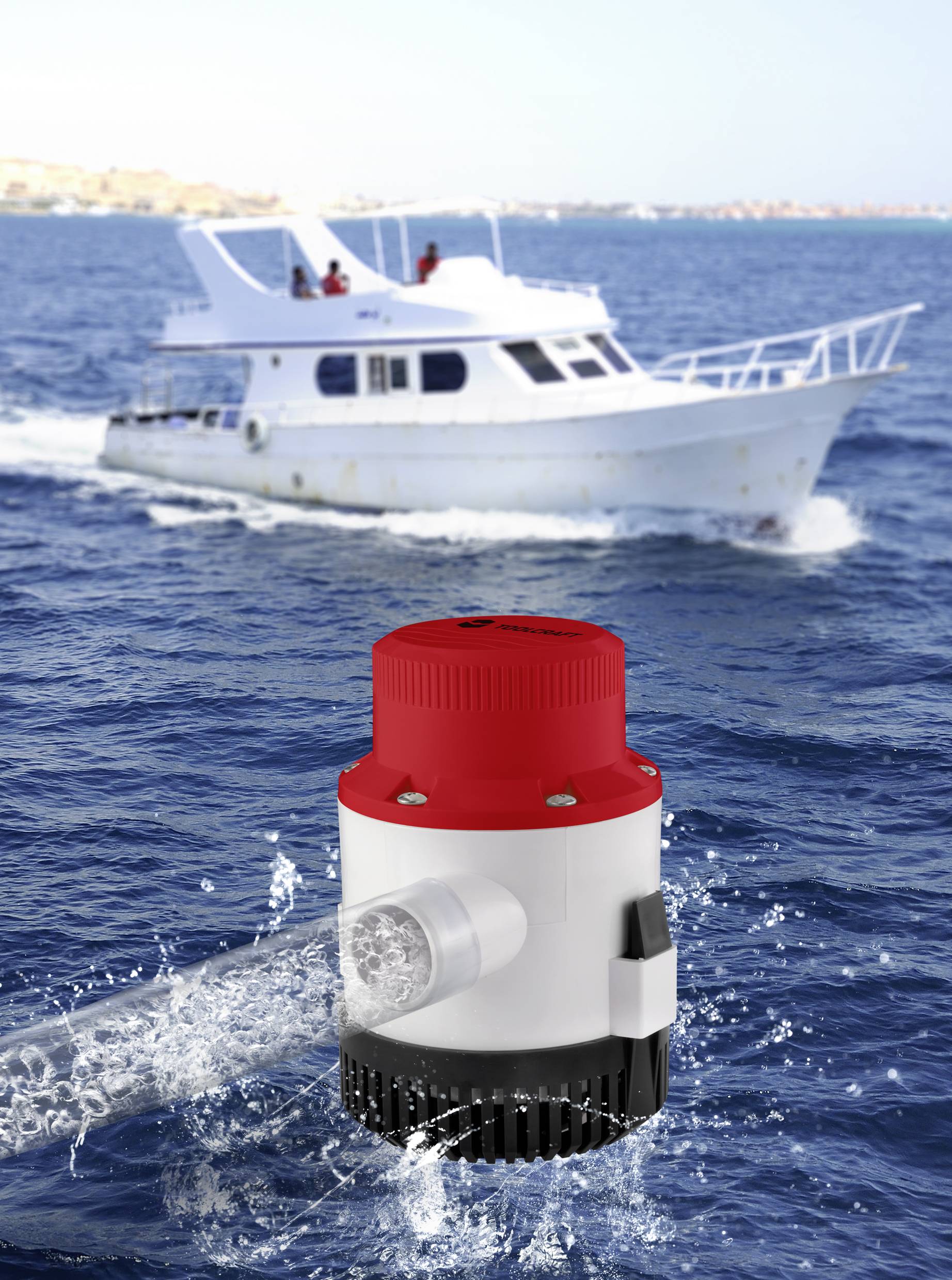 TOOLCRAFT TO-7159134 Niedervolt-Tauchpumpe 13249 l/h 12 V/DC