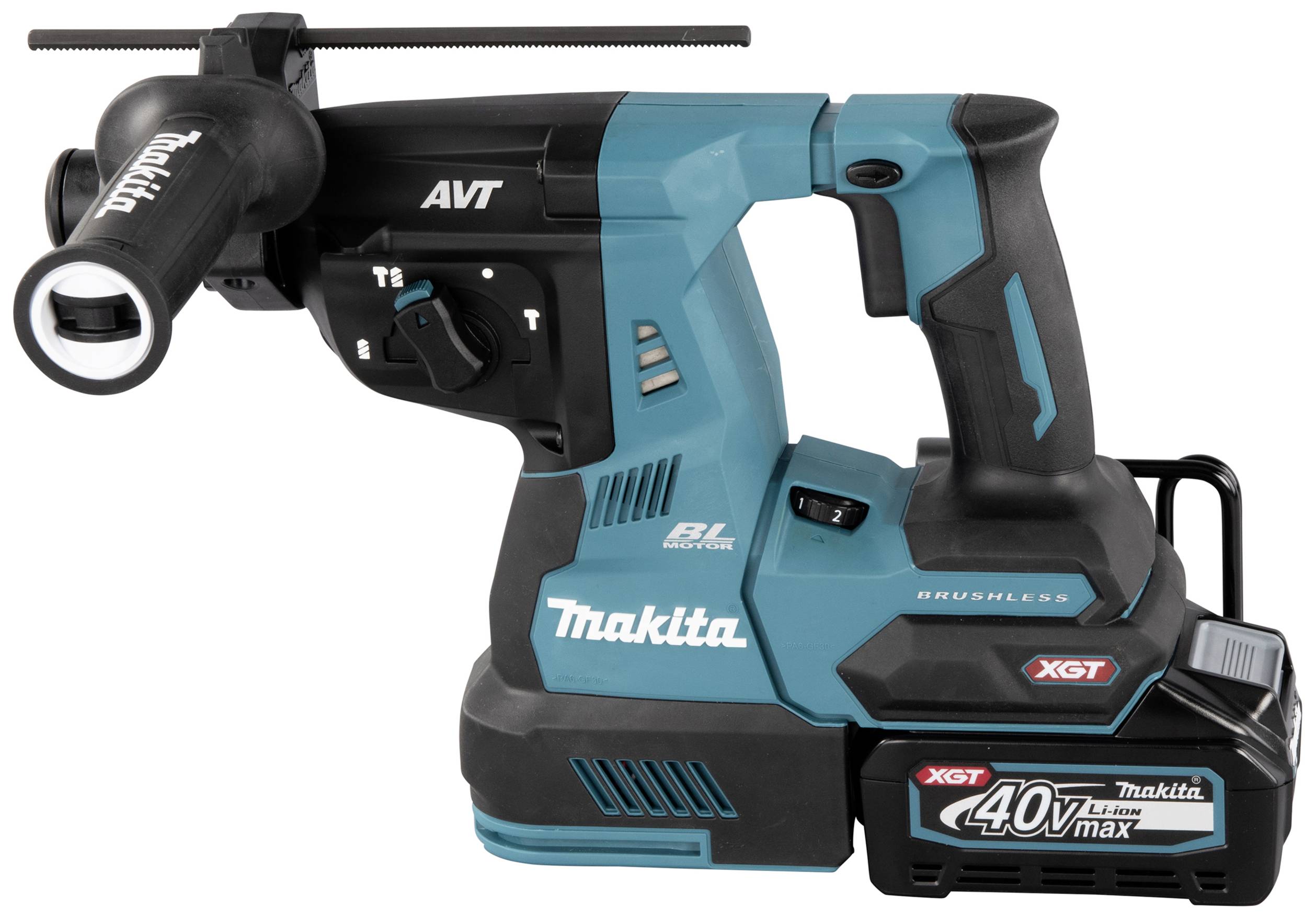 Makita SDS-Plus-Akku-Kombihammer 40V 4Ah Li-Ion inkl. Ladegerät, inkl. 2. Akku, inkl. Koffer