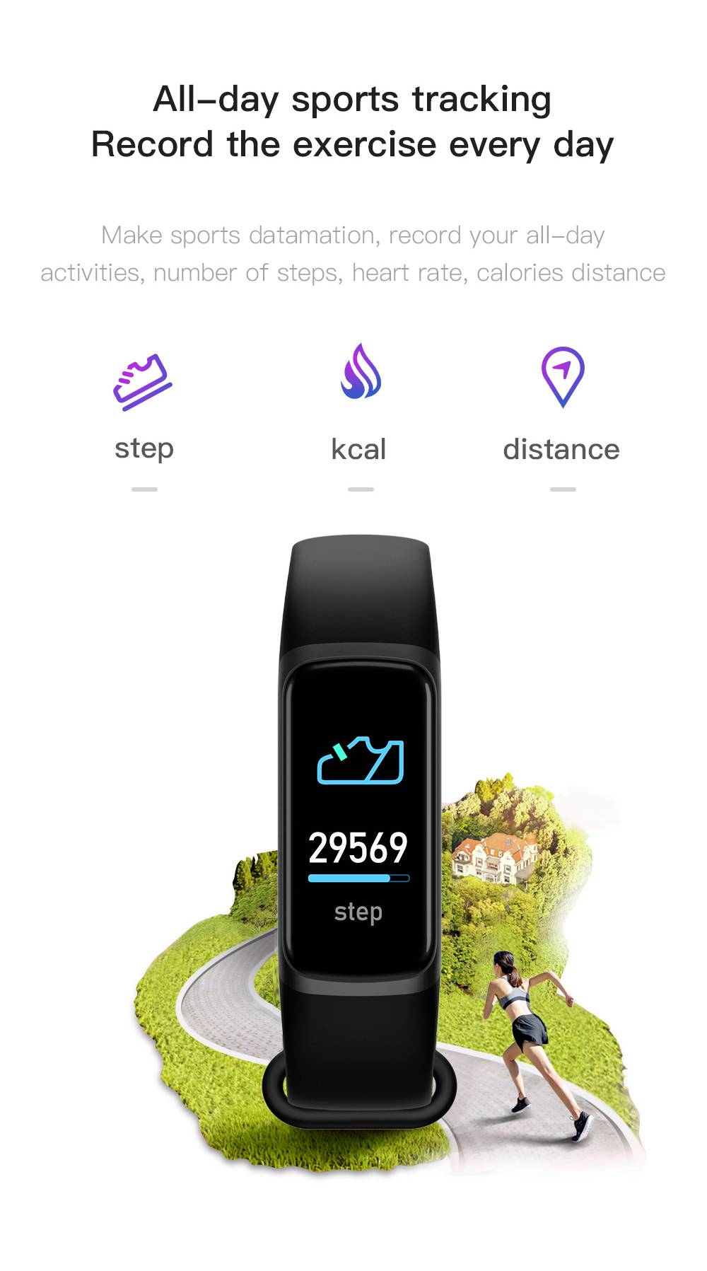 Denver BFH-252 Fitness-Tracker Schwarz