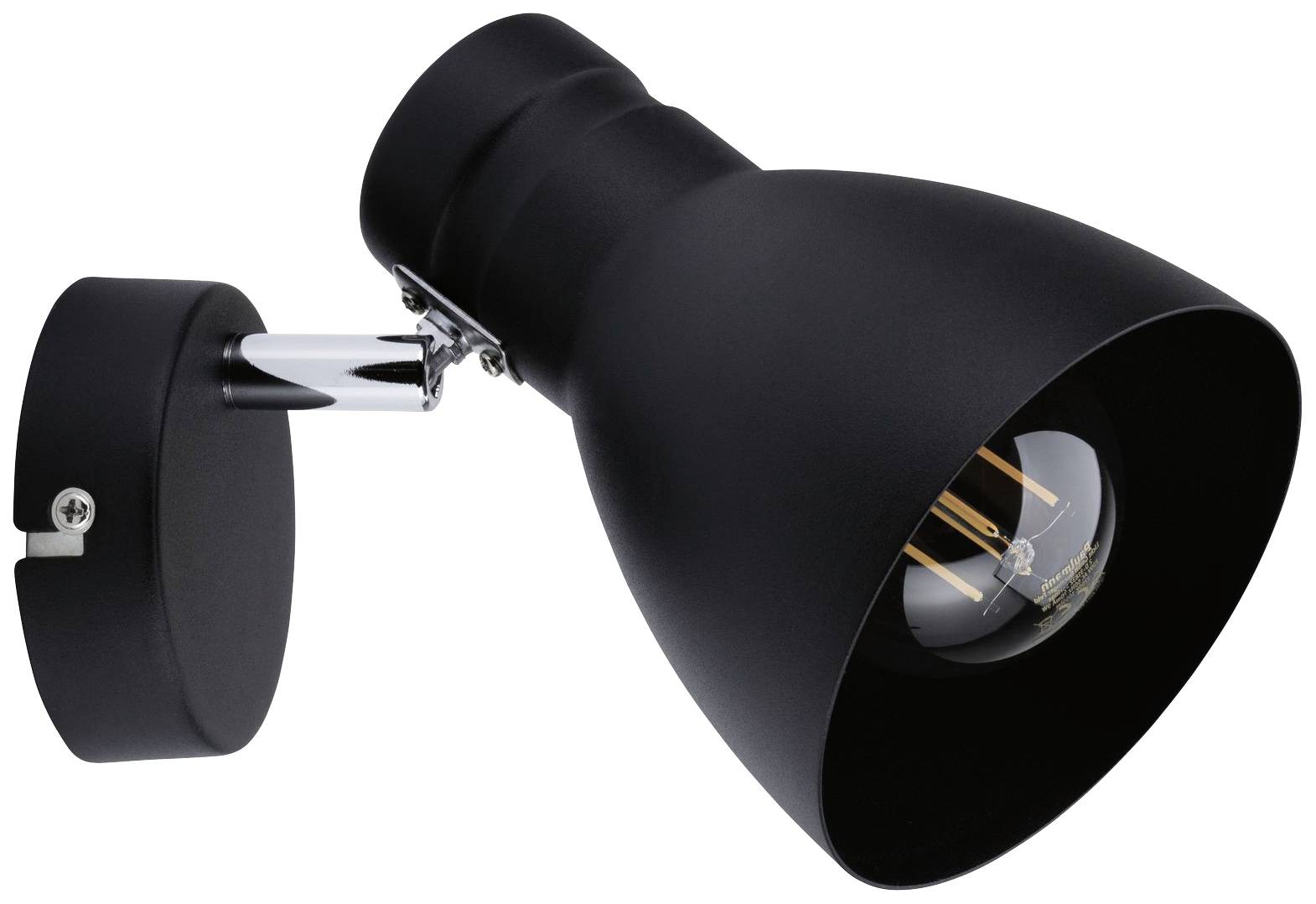 Paulmann 66759 Wandstrahler E27 Schwarz