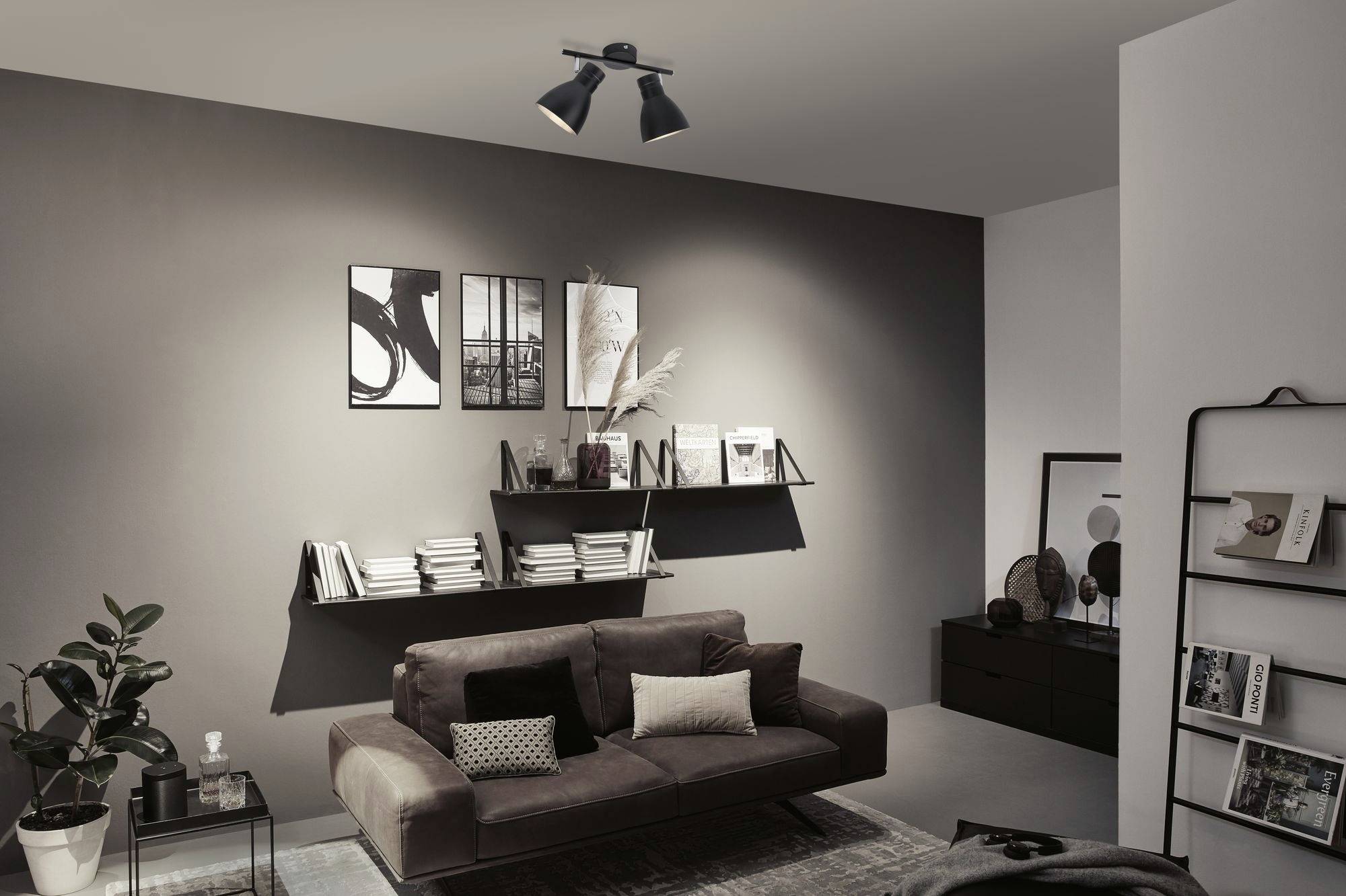 Paulmann 66760 Deckenstrahler E27 Schwarz