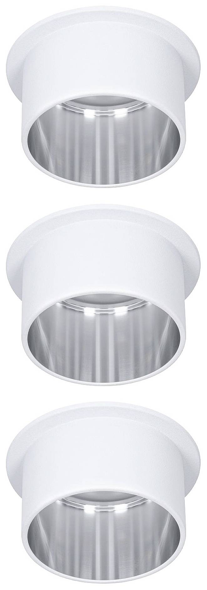 Paulmann 93385 LED-Einbauleuchte LED LED fest eingebaut 19.5W Weiß, Eisen