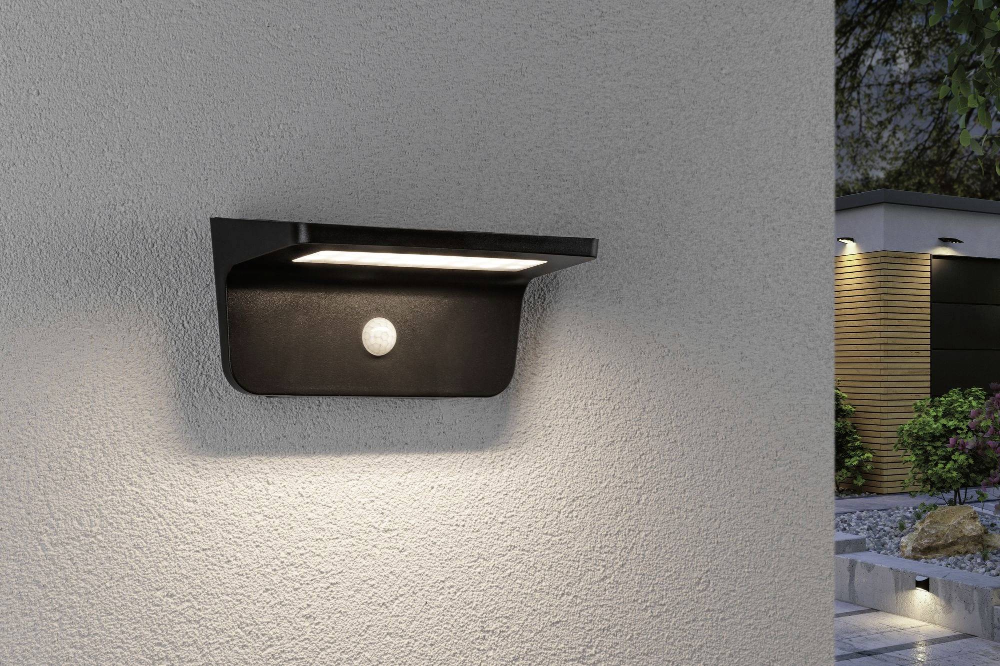 Paulmann 94505 Cyrus Solar-Außenwandleuchte Warmweiß Anthrazit