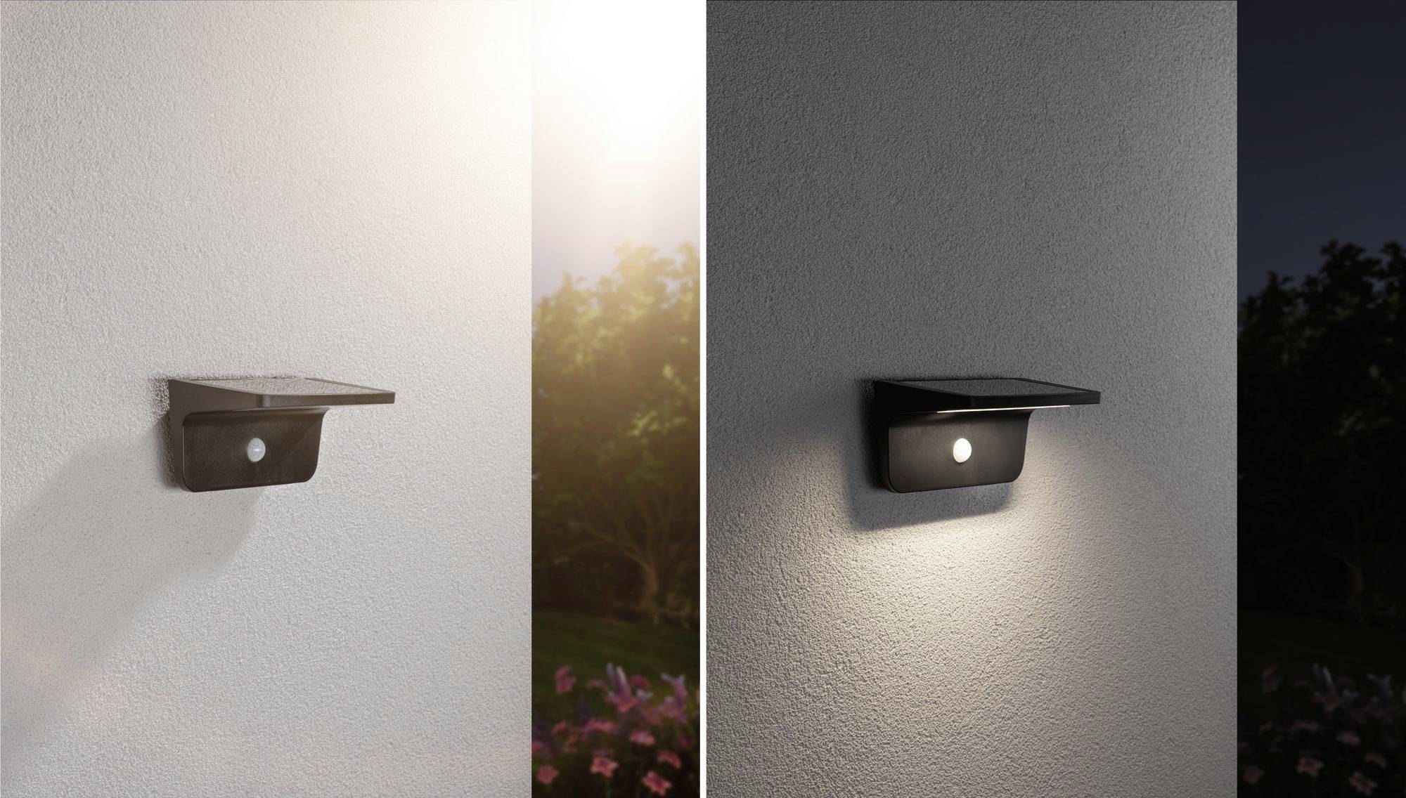 Paulmann 94505 Cyrus Solar-Außenwandleuchte Warmweiß Anthrazit