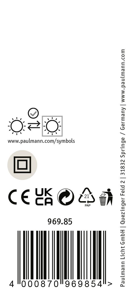 Paulmann Hochvolt-Schienensystem-Leuchte URail E27 Schwarz
