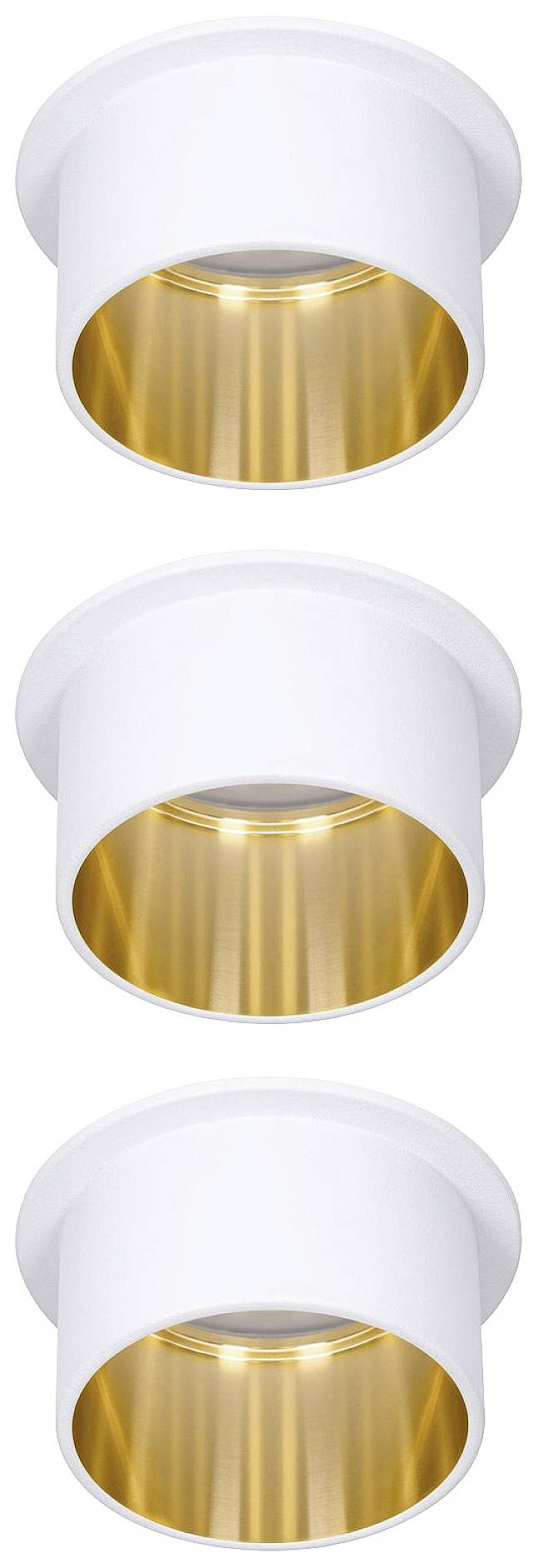 Paulmann 93381 LED-Einbauleuchte LED LED fest eingebaut 19.5W Weiß (matt), Gold