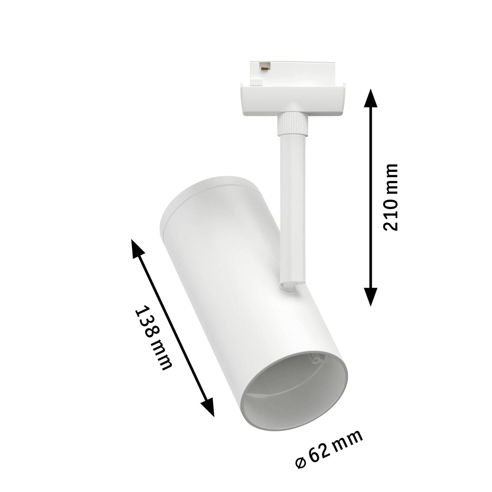 Paulmann Hochvolt-Schienensystem-Leuchte URail E27 Weiß