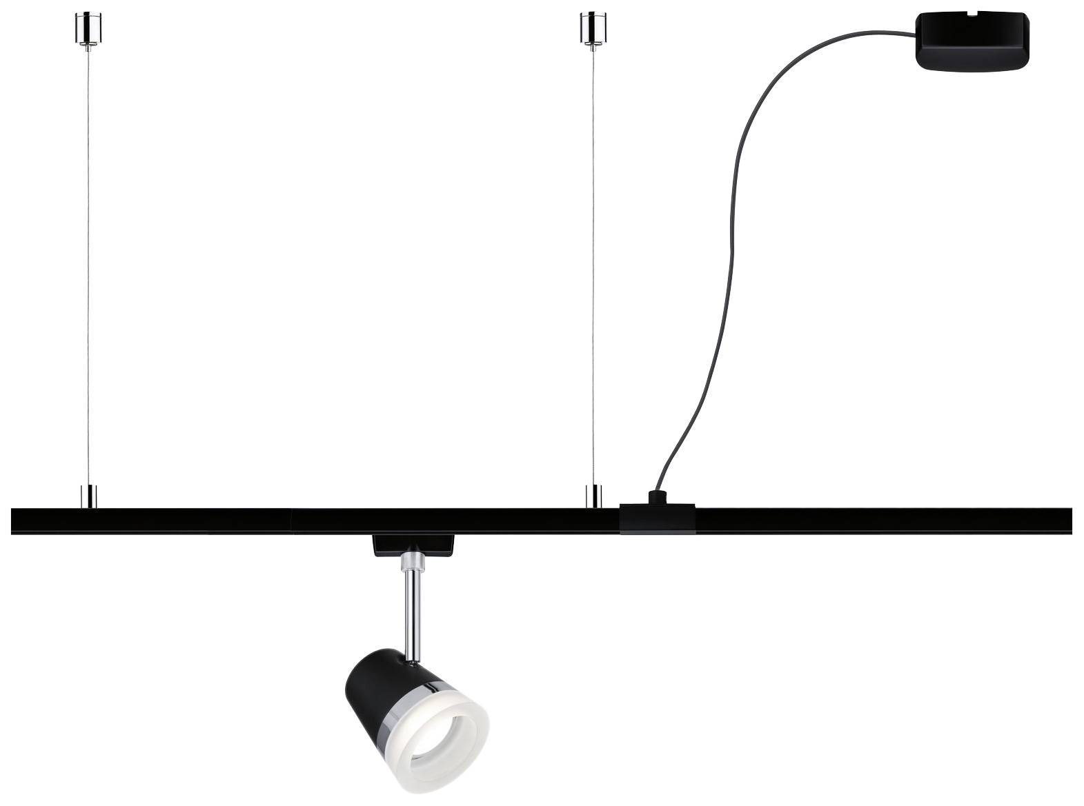 Paulmann 95418 Hochvolt-Schienensystem-Komponente Stromeinspeisung Schwarz (matt)