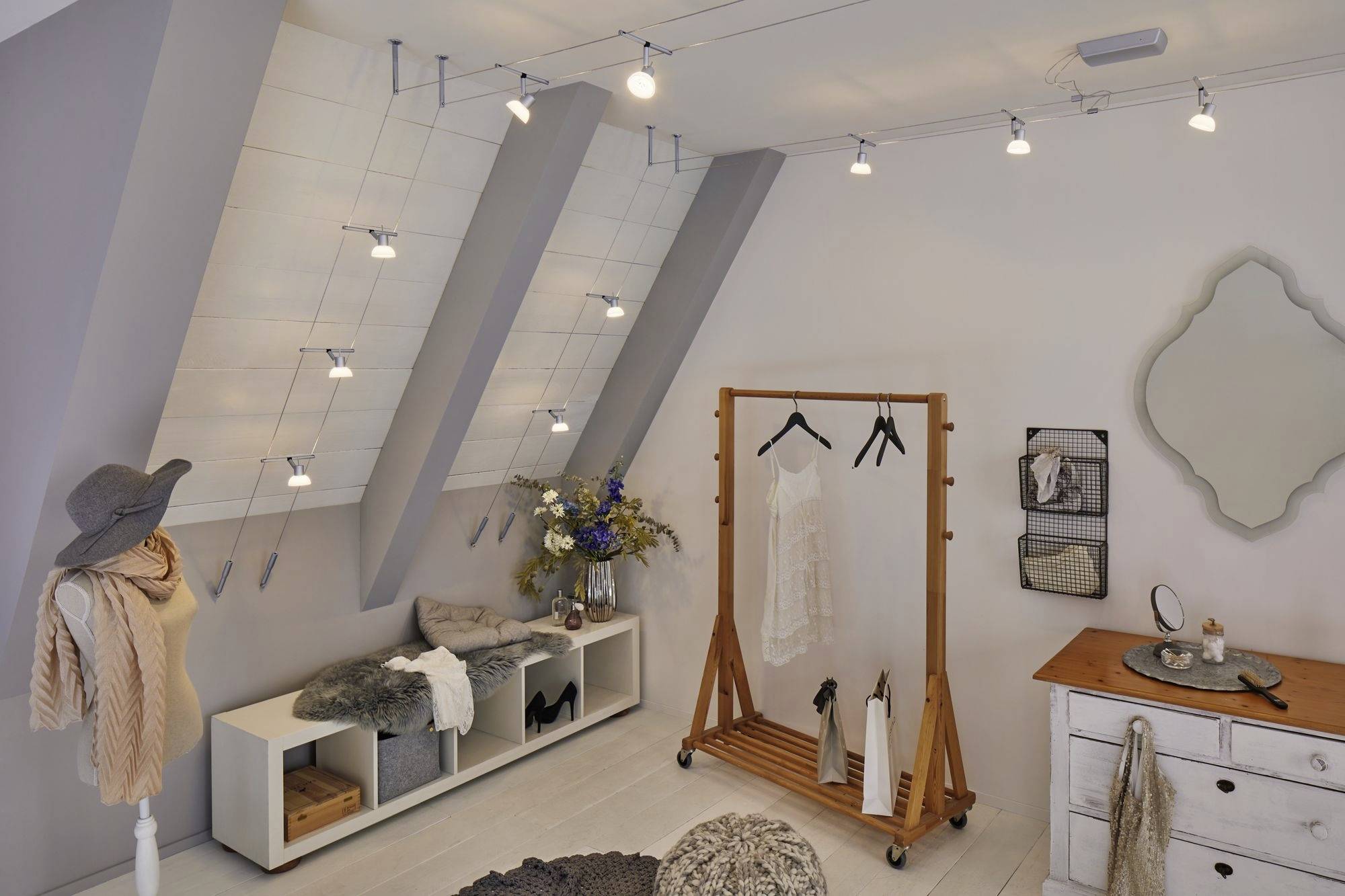 Paulmann 94448 Seil-Komplettsystem GU5.3 Chrom (matt)