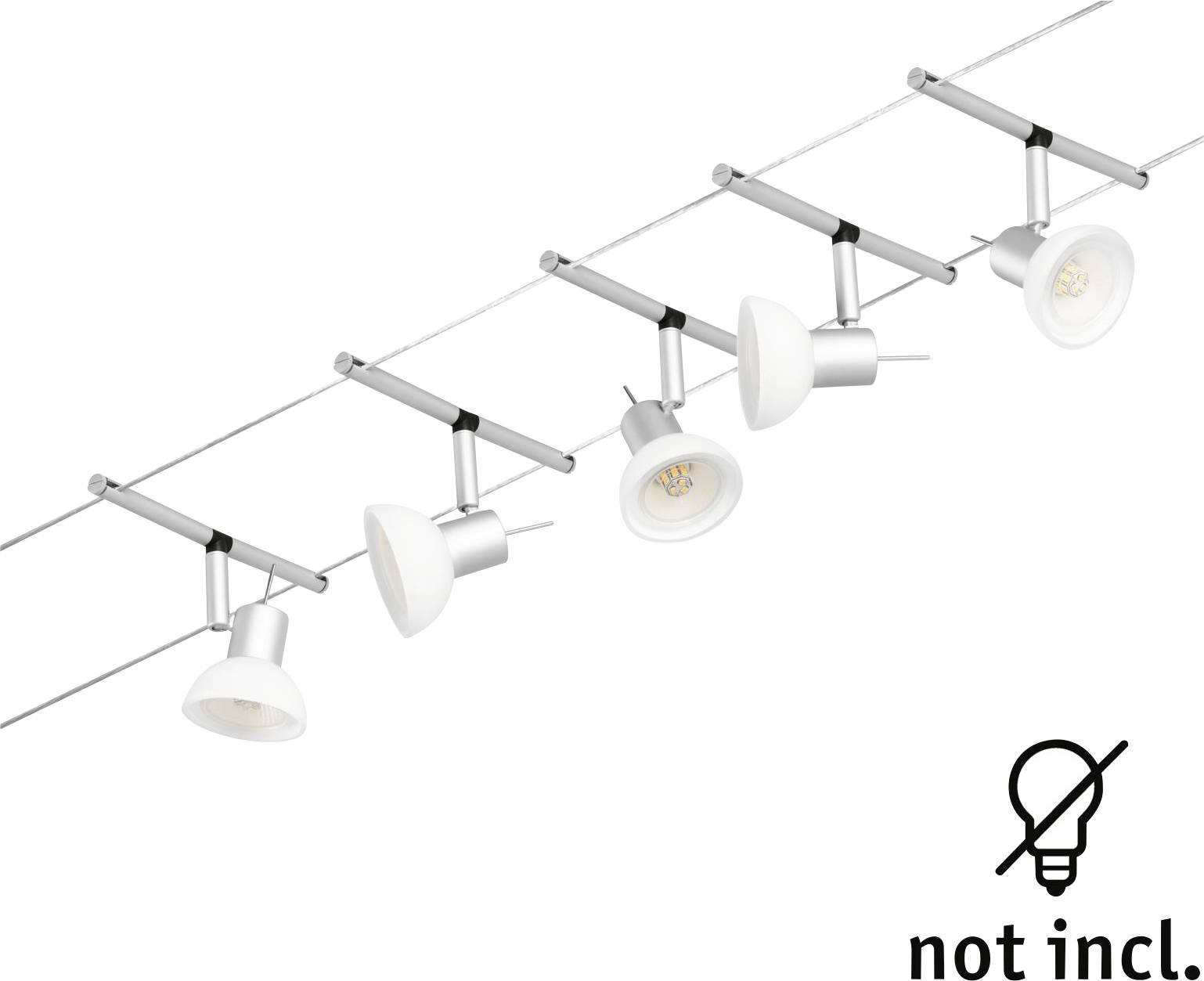 Paulmann 94448 Seil-Komplettsystem GU5.3 Chrom (matt)