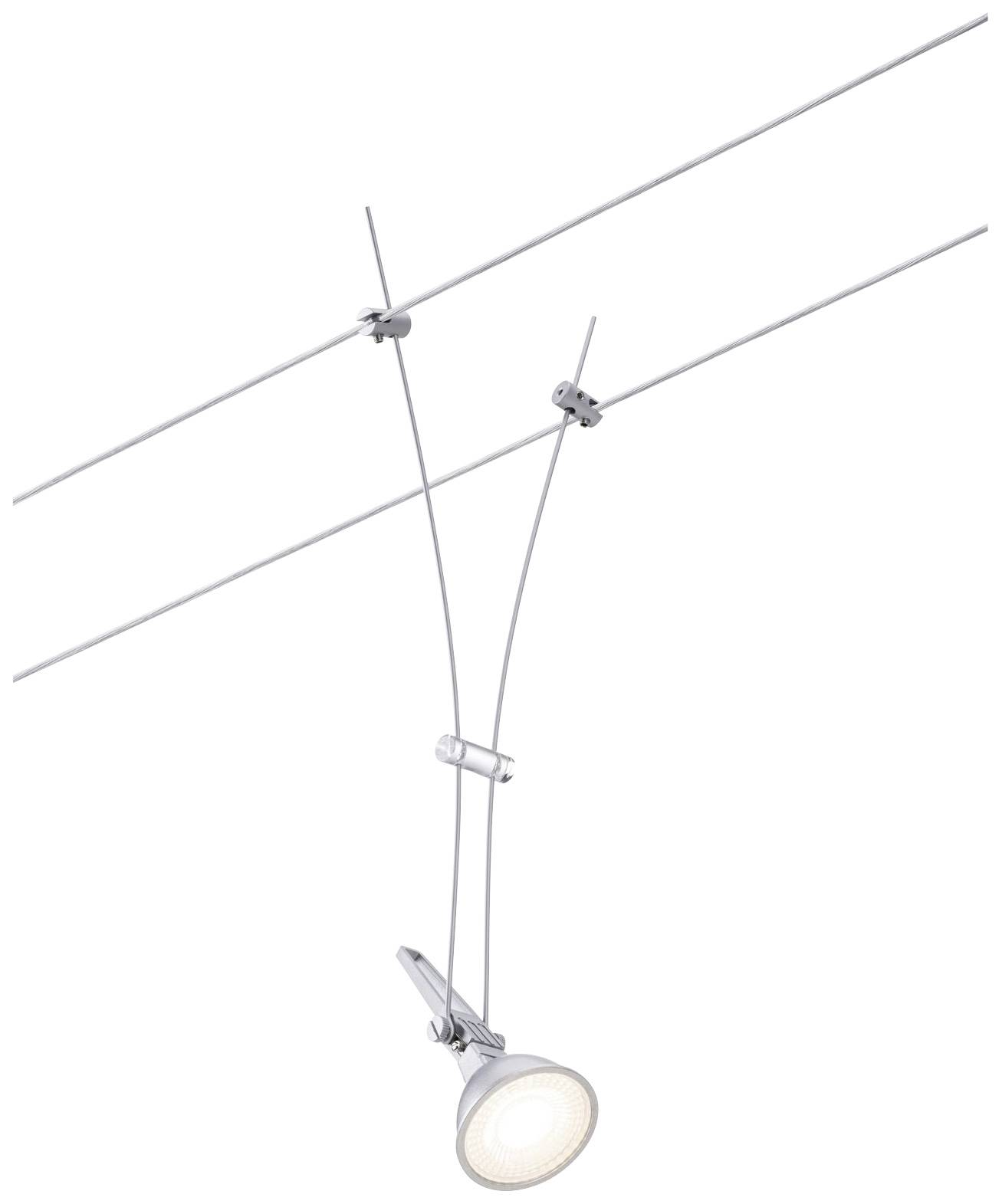 Paulmann Niedervolt-Seilsystem-Leuchte GU5.3 Chrom (matt)