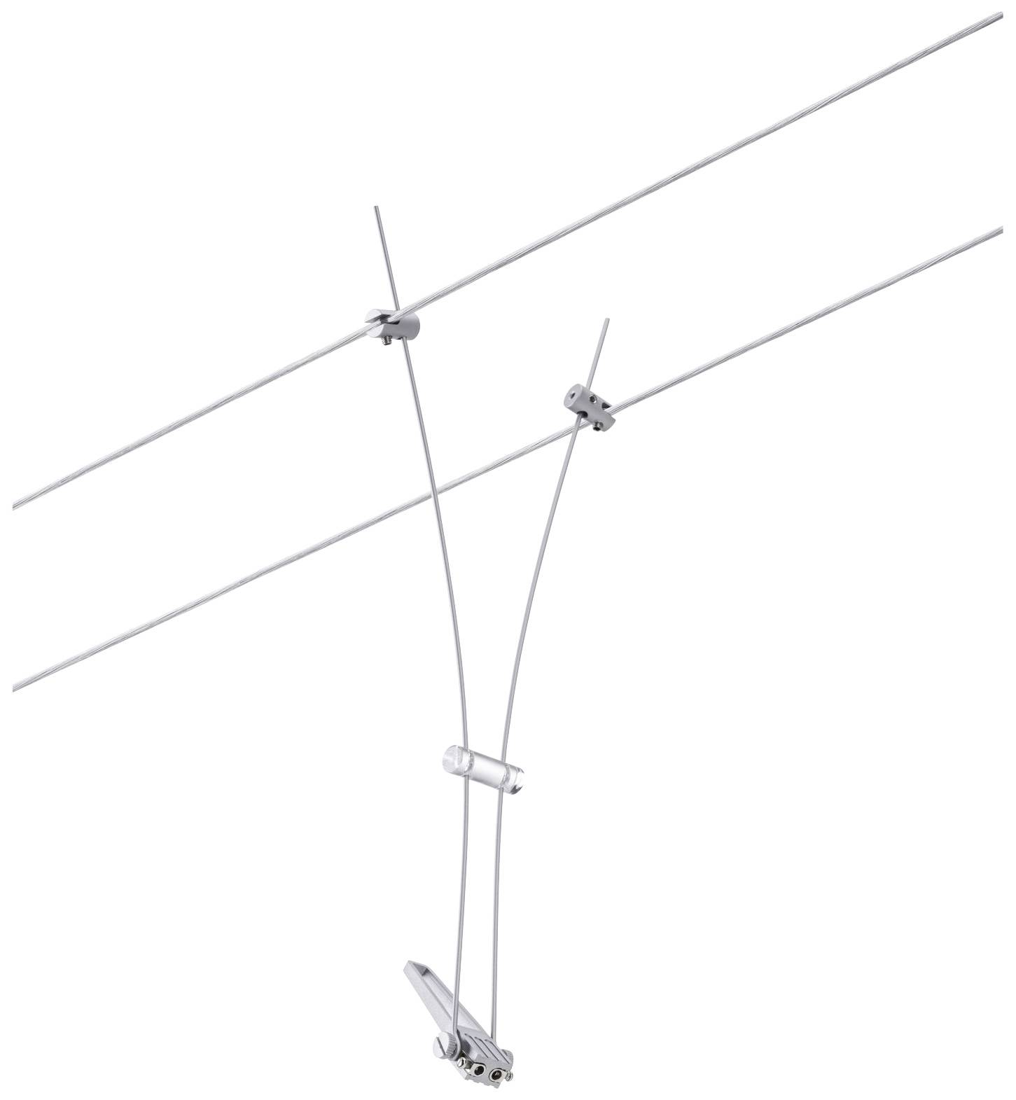 Paulmann Niedervolt-Seilsystem-Leuchte GU5.3 Chrom (matt)