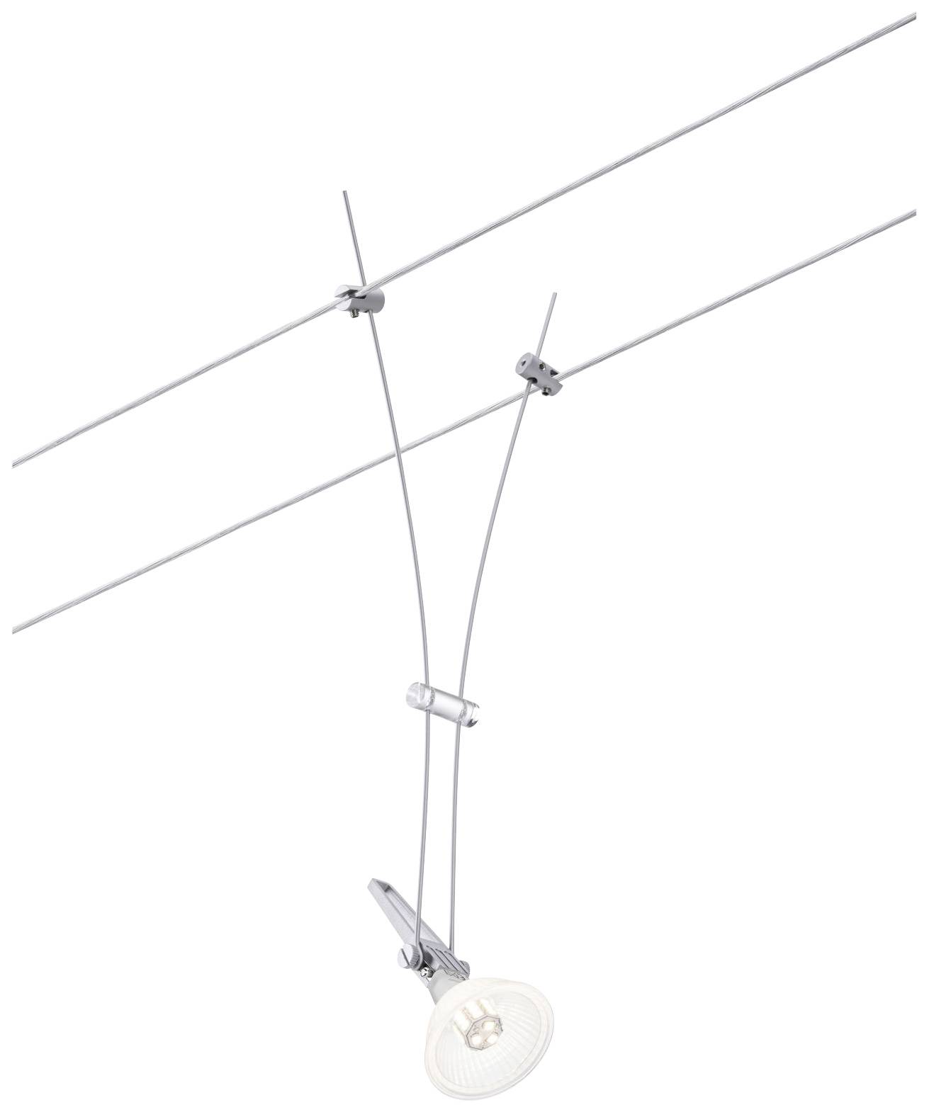 Paulmann Niedervolt-Seilsystem-Leuchte GU5.3 Chrom (matt)