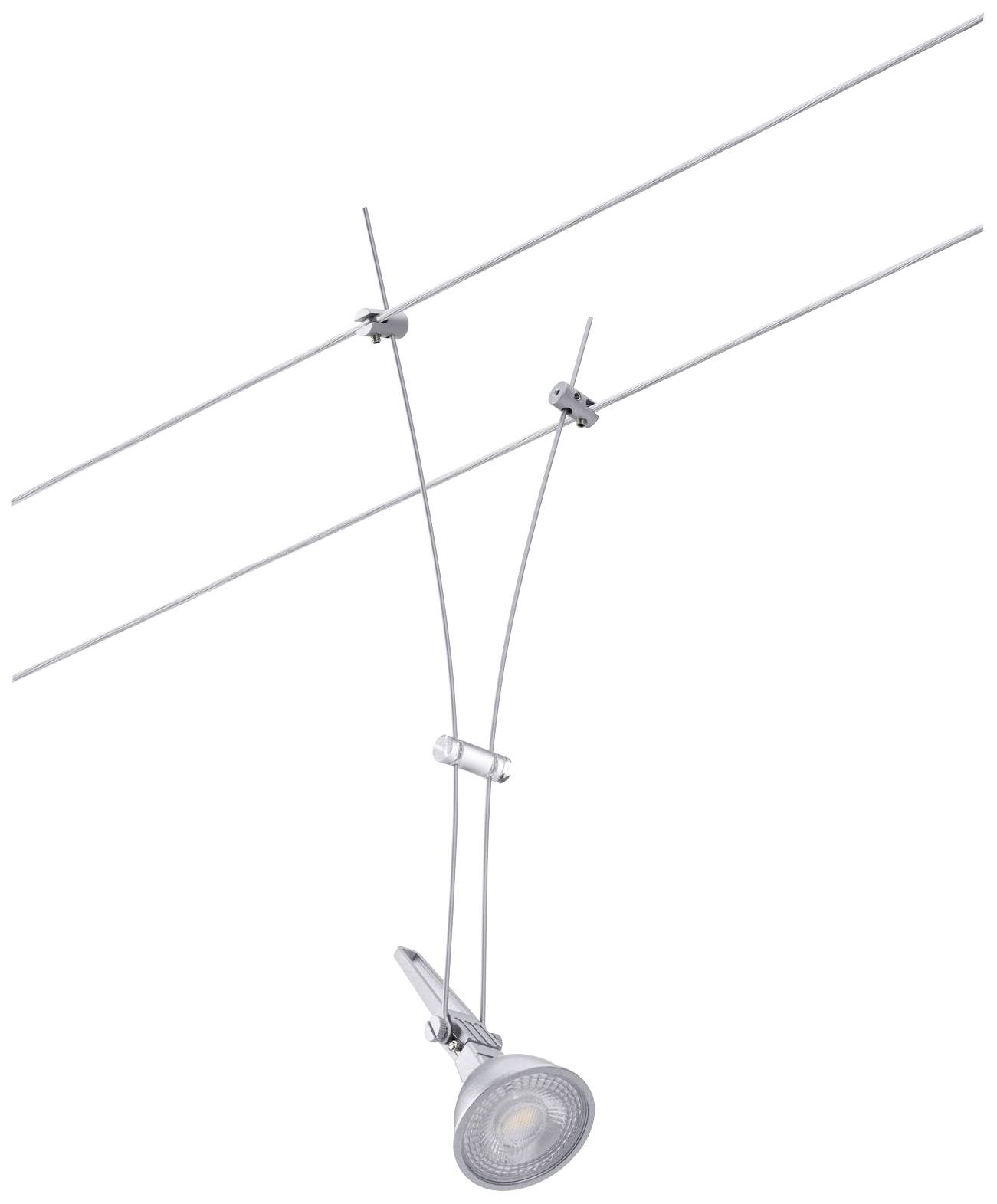 Paulmann Niedervolt-Seilsystem-Leuchte GU5.3 Chrom (matt)