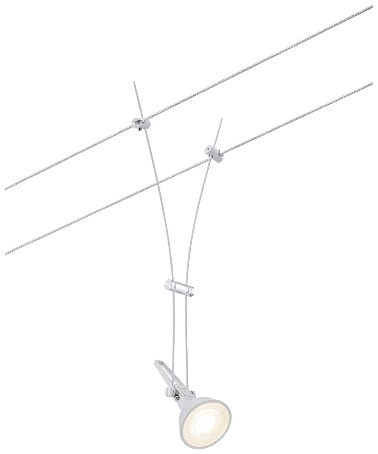Paulmann Niedervolt-Seilsystem-Leuchte GU5.3 Weiß (matt)