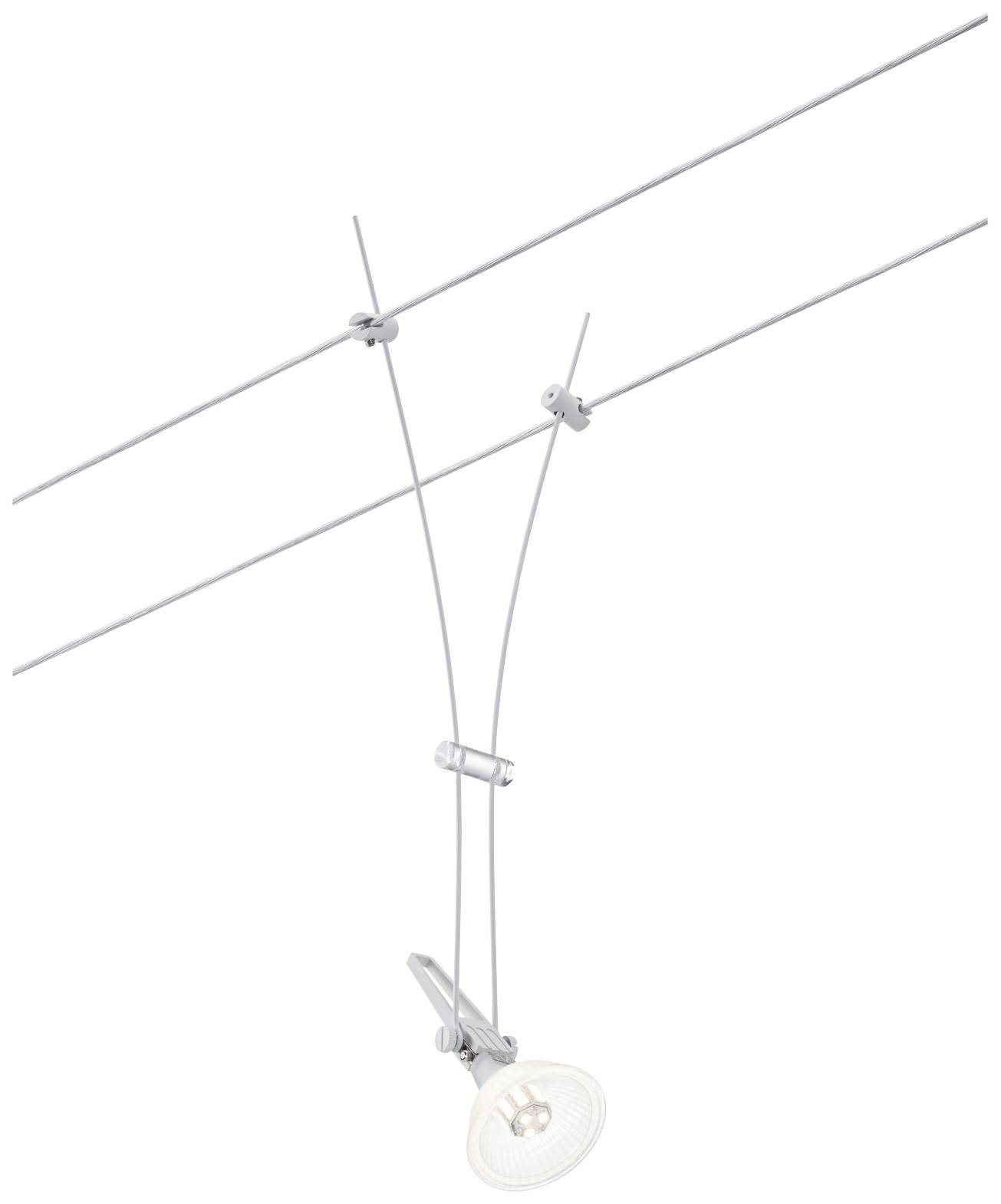 Paulmann Niedervolt-Seilsystem-Leuchte GU5.3 Weiß (matt)